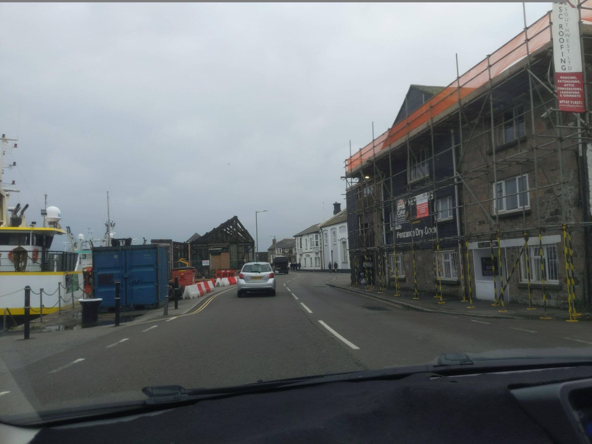 Street view near Sail Loft Lookout - Modern Harbourside Apartment with Character Features - 101, Penzance — © WaggyDog (CC BY-SA · Mapillary)