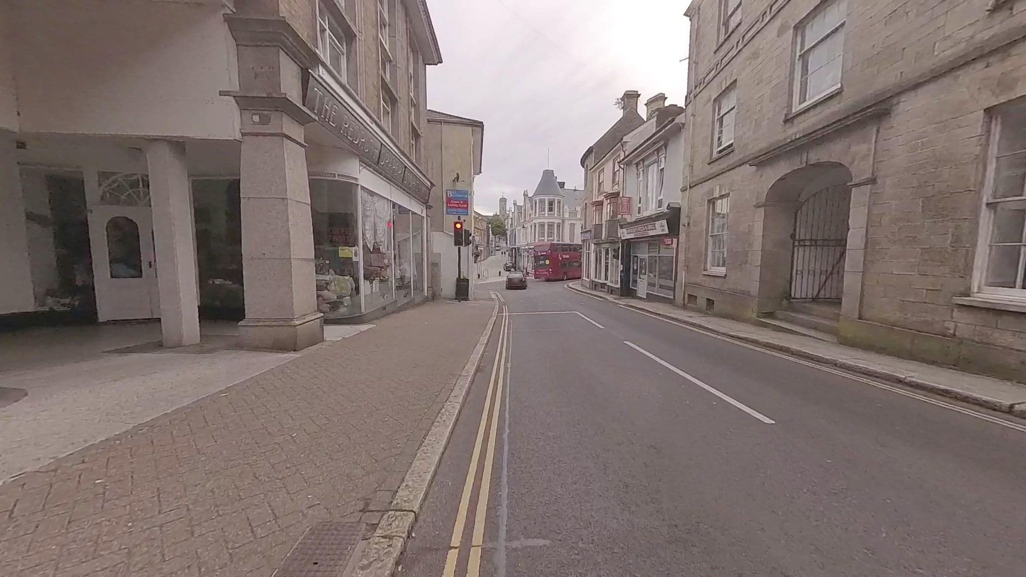 Street view near Chy-an-albany Hotel, Redruth — © IMC1964 (CC BY-SA · Mapillary)