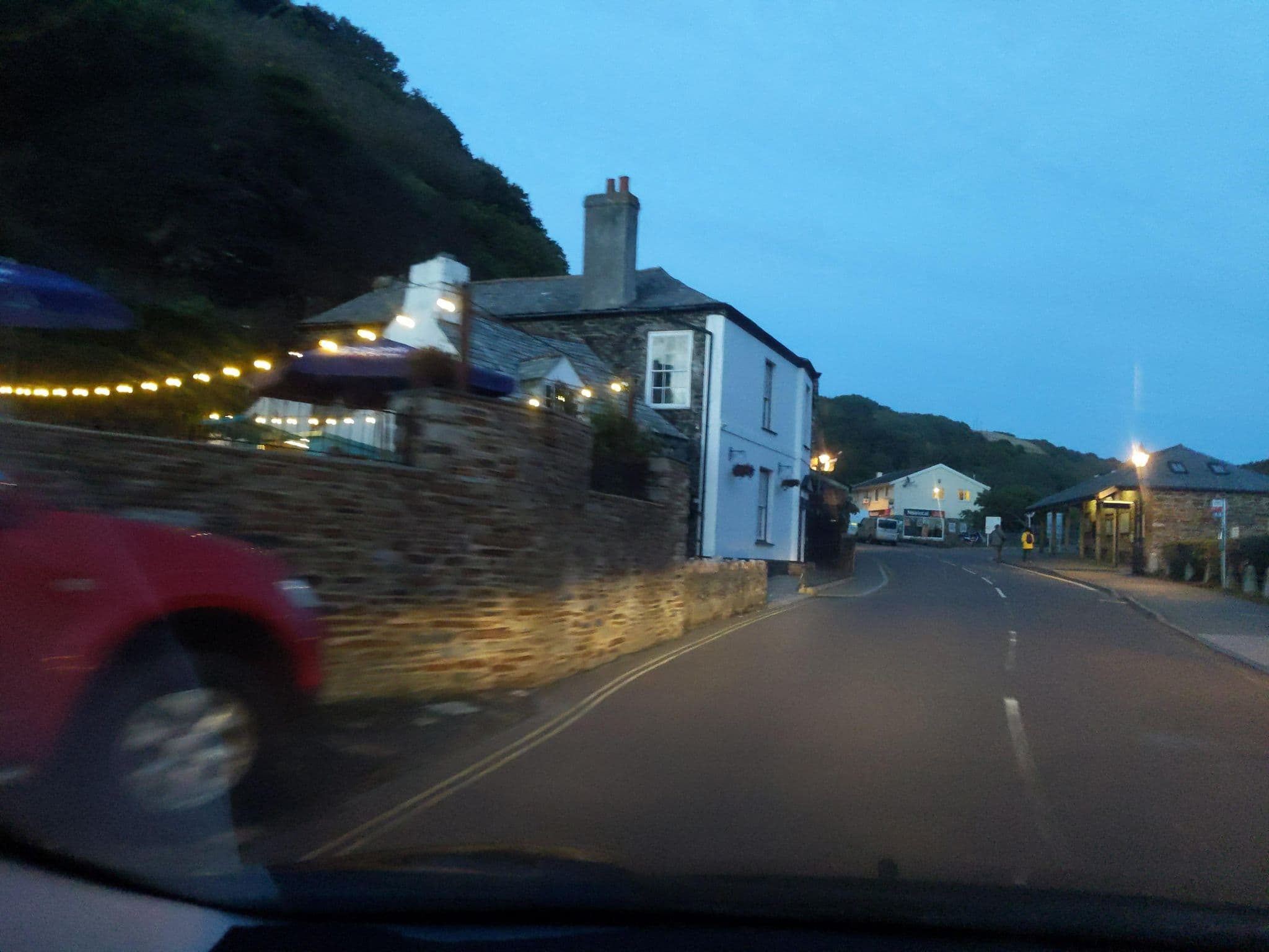 Street view near The Old Manor House, Tintagel — © WaggyDog (CC BY-SA · Mapillary)
