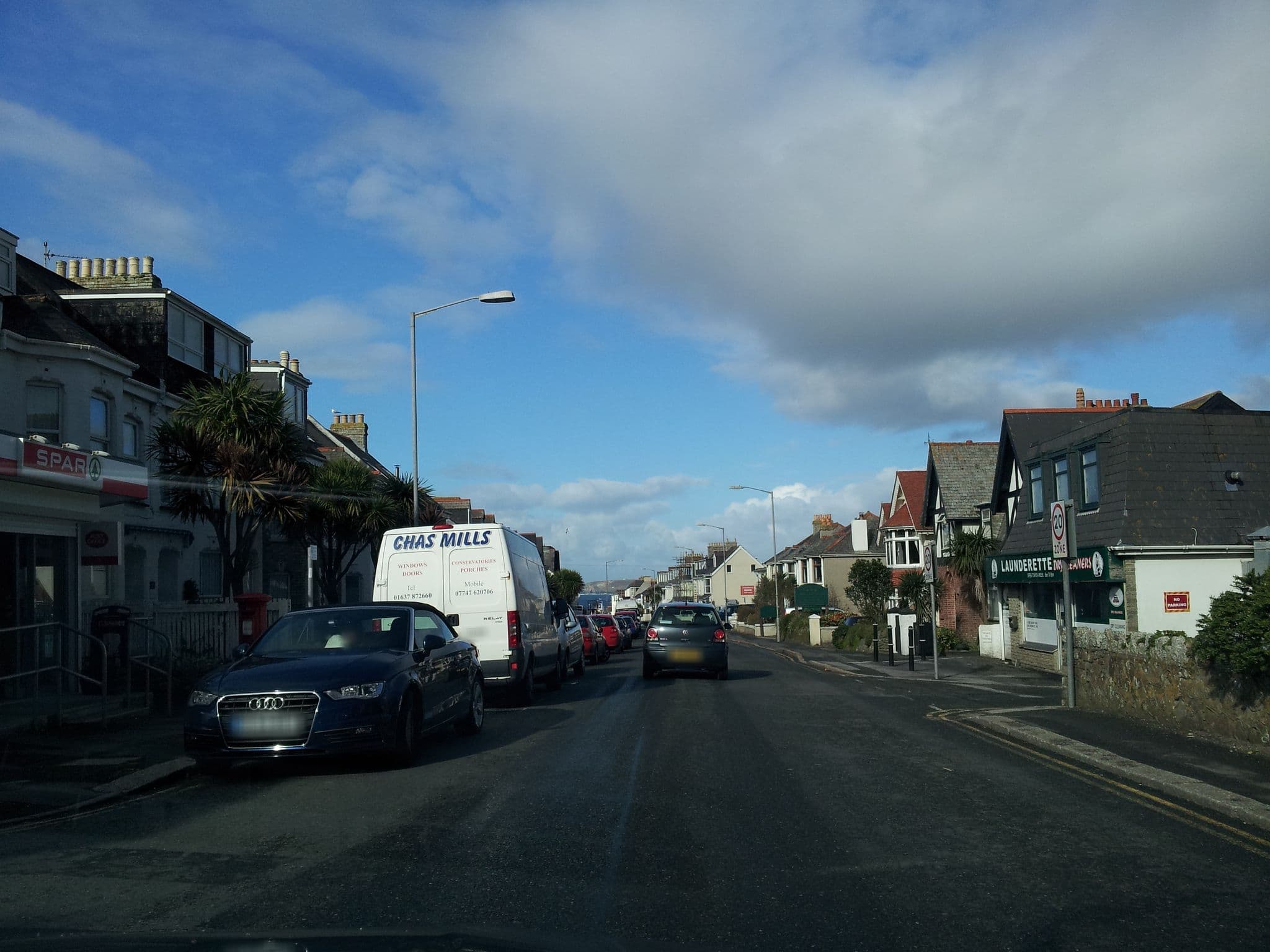 Street view near The Anchorage, Newquay — © adam2 (CC BY-SA · Mapillary)
