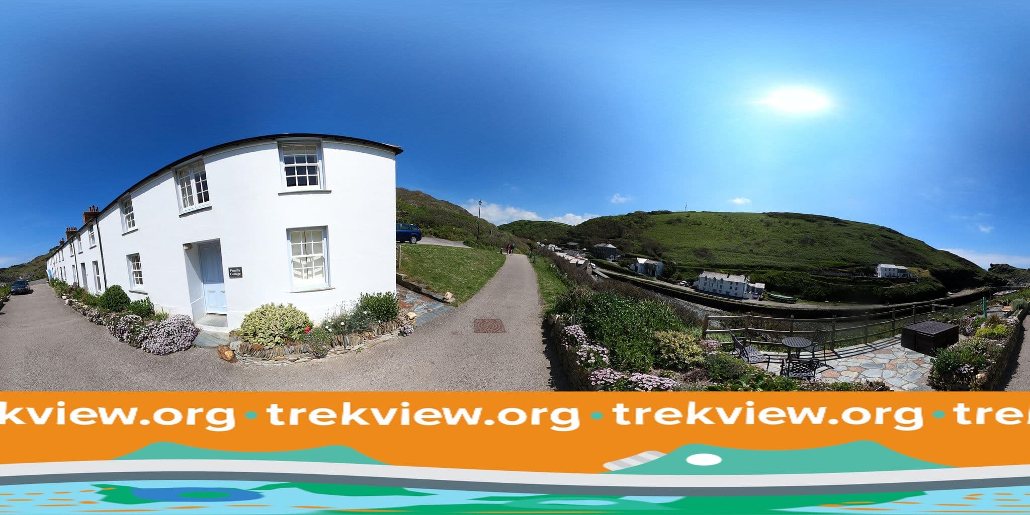 Street view near Gull Cottage, Tintagel — © trekviewed (CC BY-SA · Mapillary)