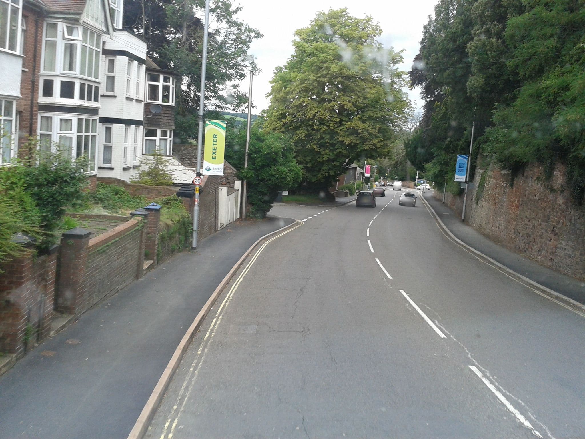 Street view near St David's Guest House, Exeter — © cyclestreets (CC BY-SA · Mapillary)