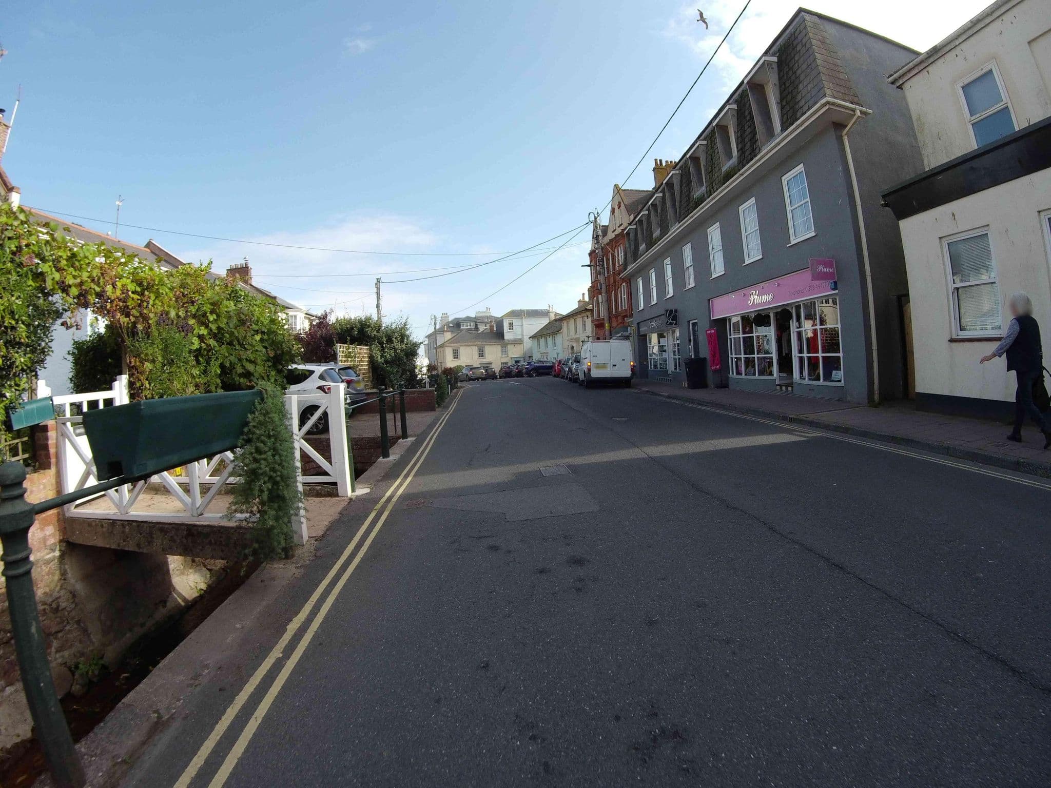 Street view near The Cottage Company, Budleigh Salterton — © jasskurn (CC BY-SA · Mapillary)