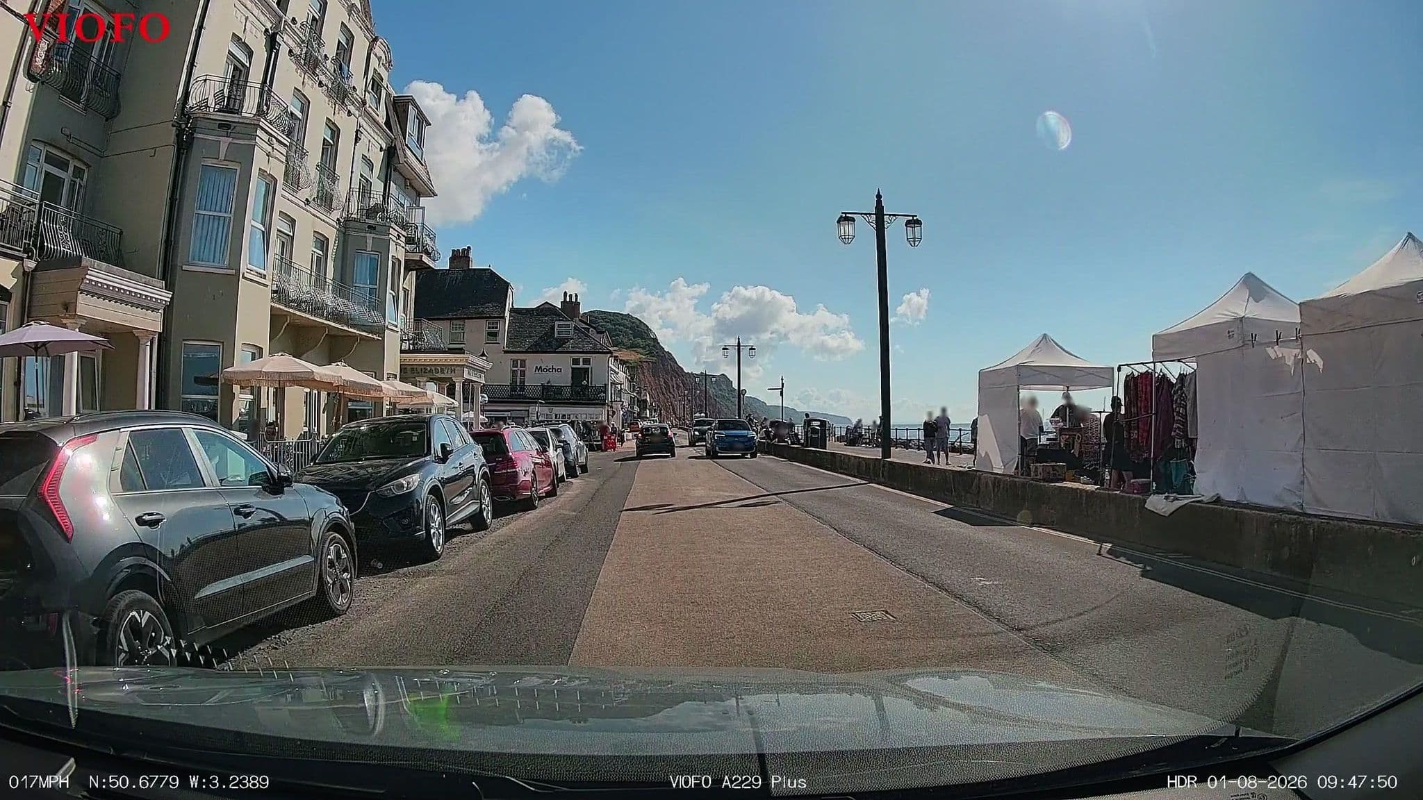 Street view near Dukes, Sidmouth — © RyanBush (CC BY-SA · Mapillary)