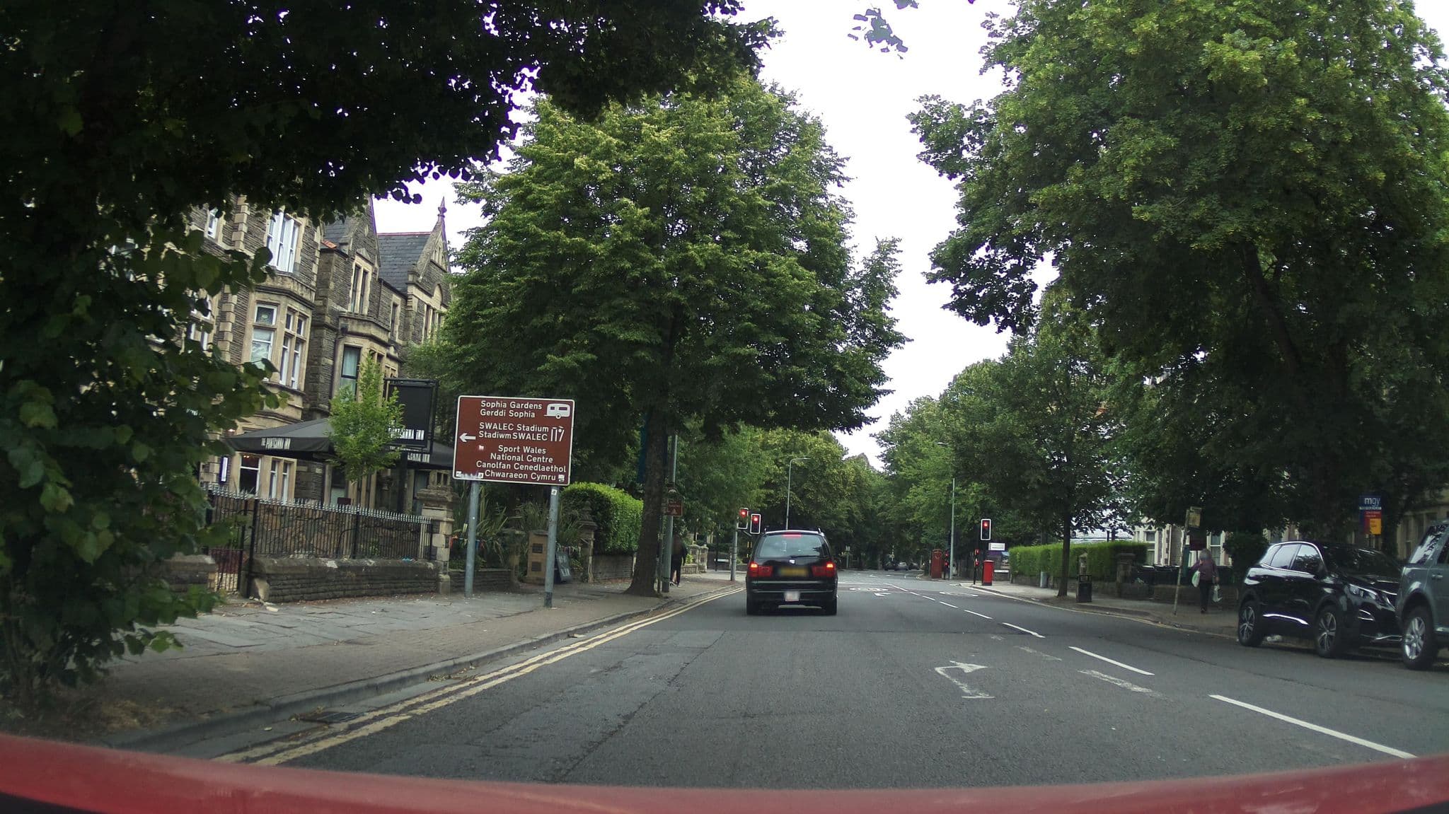 Street view near Cwrt Sofia, Cardiff — © southglos (CC BY-SA · Mapillary)