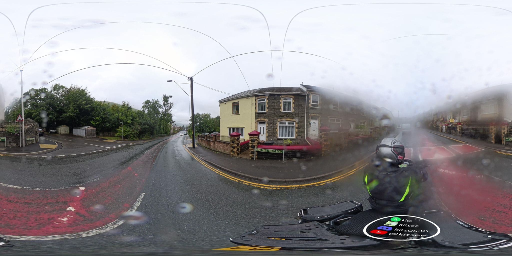 Street view near Cwmhafod Tudor Lodges, Machen — © kits (CC BY-SA · Mapillary)