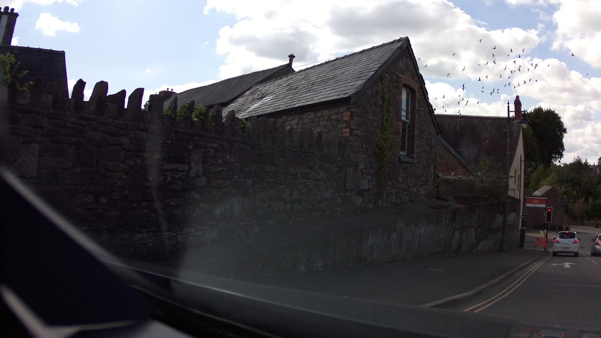 Street view near The George Hotel (Wetherspoon), Brecon — © southglos (CC BY-SA · Mapillary)