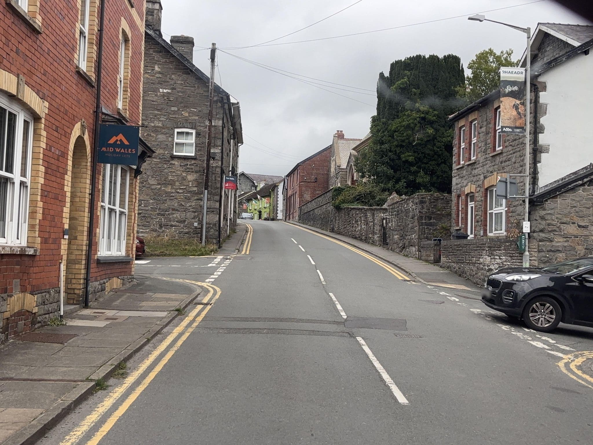 Street view near Mid Wales Holiday Lets, Rhayader, Rhayader — © swinetown (CC BY-SA · Mapillary)