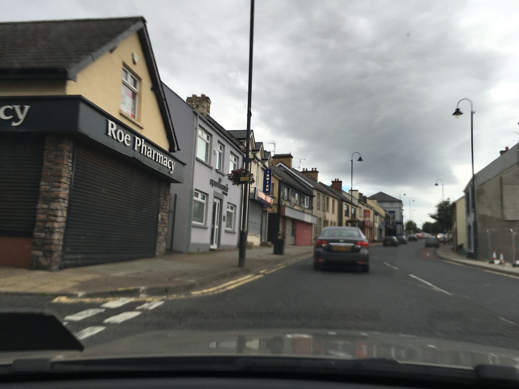 Street view near The Grey Gables, Dungiven — © mackerski (CC BY-SA · Mapillary)