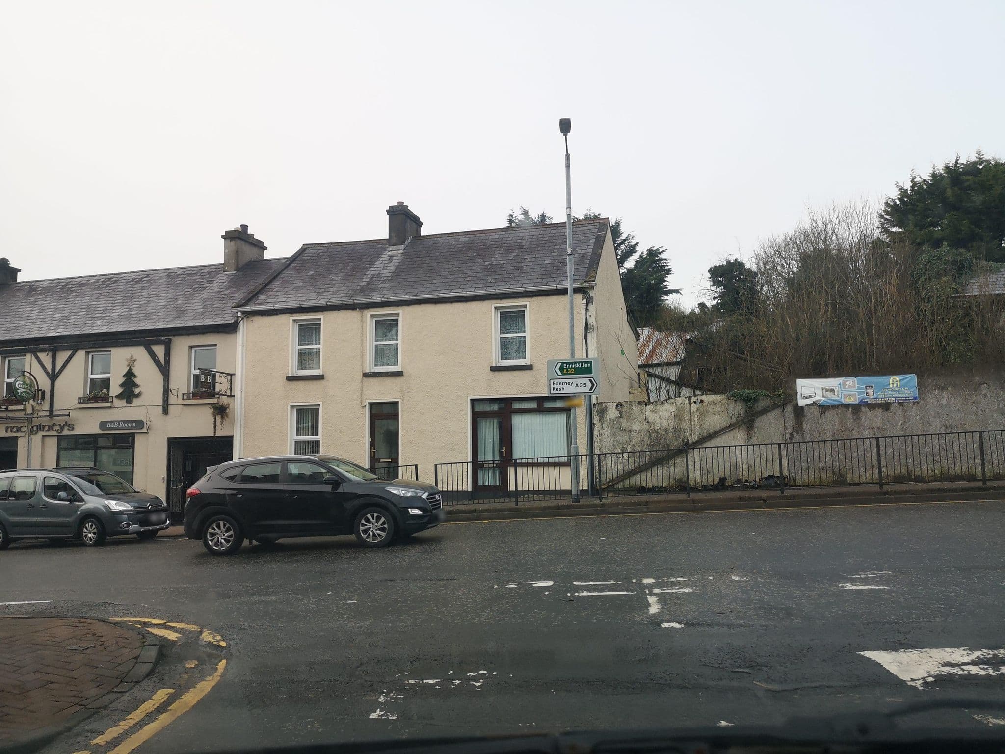Street view near Sissy McGinty’s, Irvinestown — © g360tours (CC BY-SA · Mapillary)