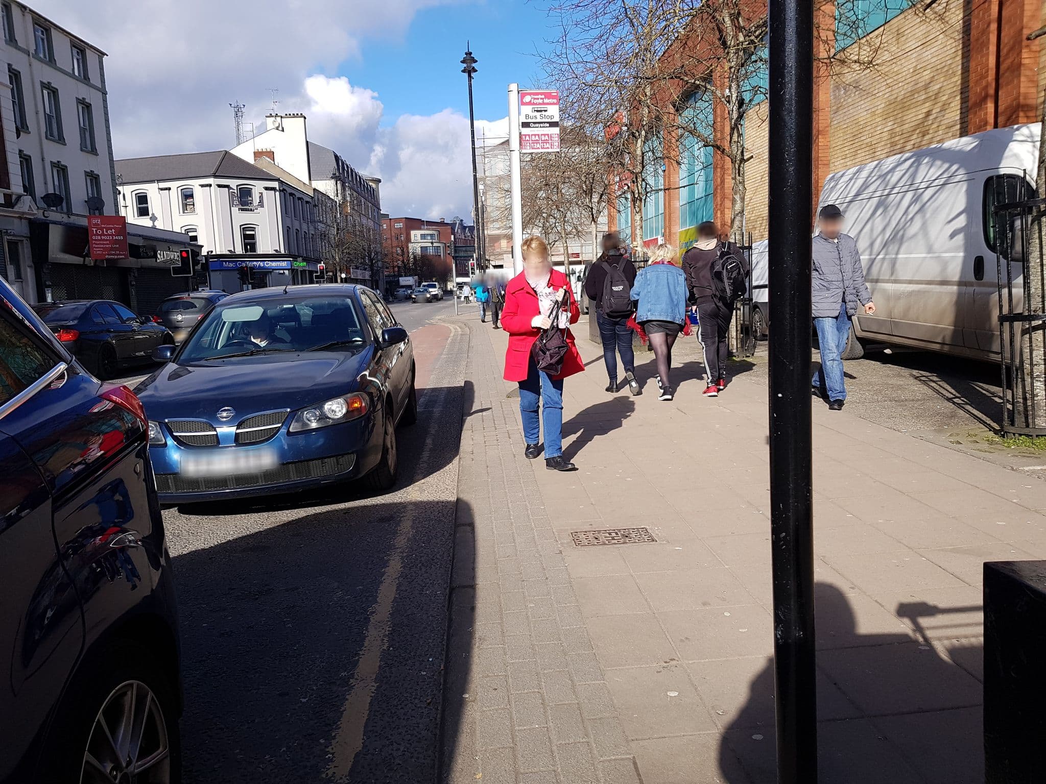Street view near Hostel Connect, Derry — © matthewitt (CC BY-SA · Mapillary)