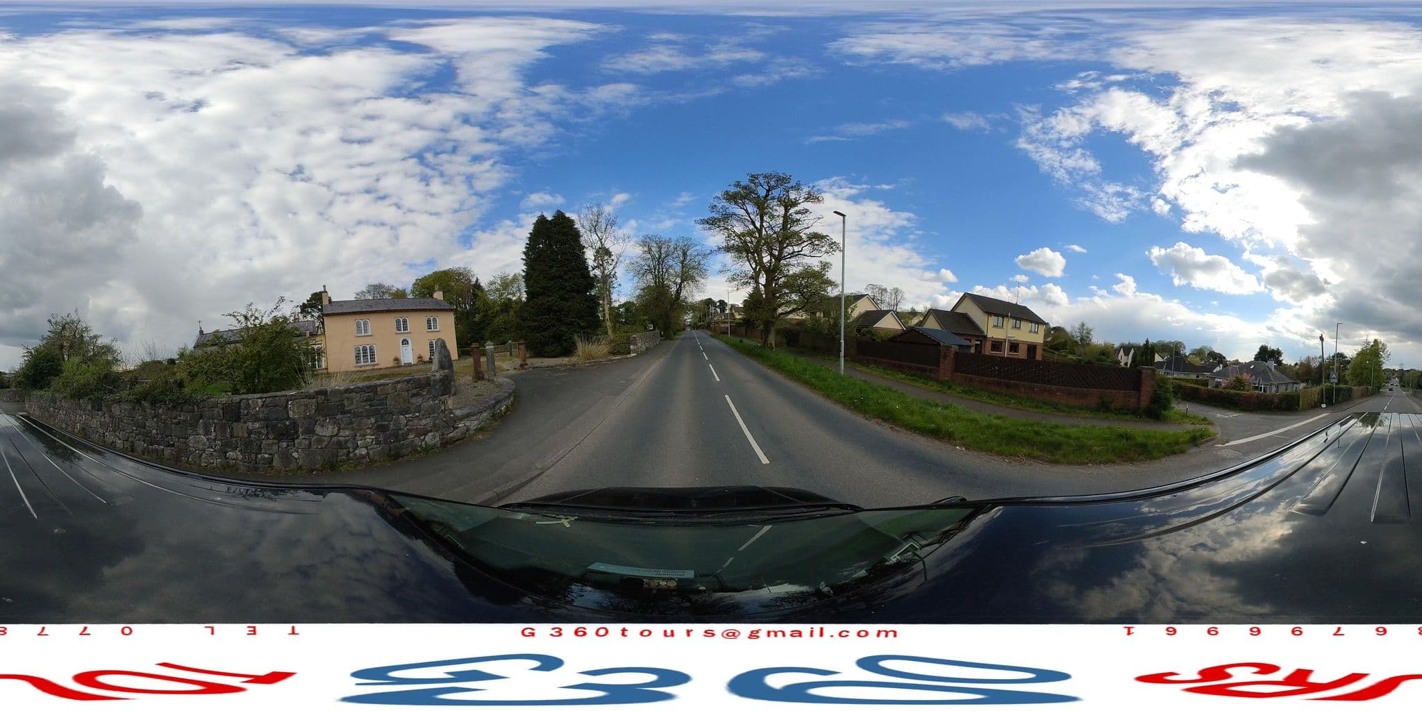 Street view near Mullaghmore House, Omagh — © g360tours (CC BY-SA · Mapillary)