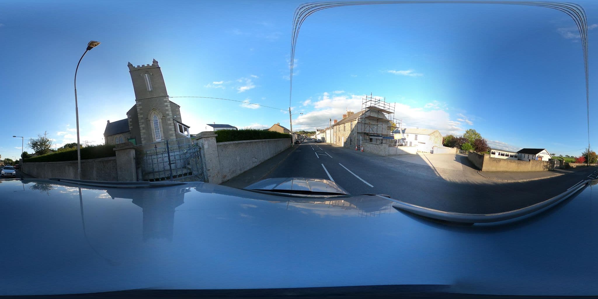 Street view near Rice's Hotel, Tandragee — © jonnymccullagh (CC BY-SA · Mapillary)