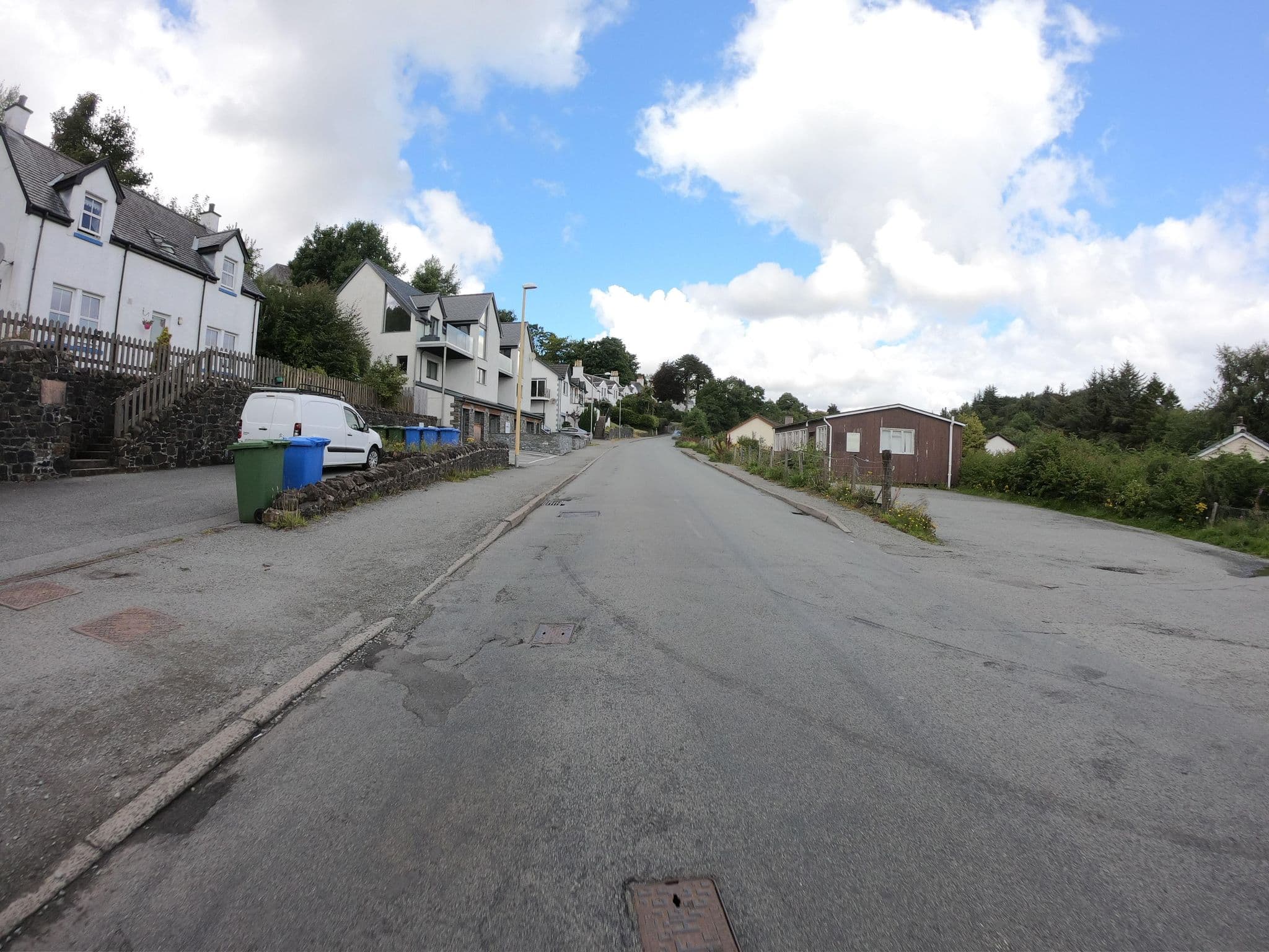 Street view near Tianavaig View Apartments, Portree — © joostjakob (CC BY-SA · Mapillary)