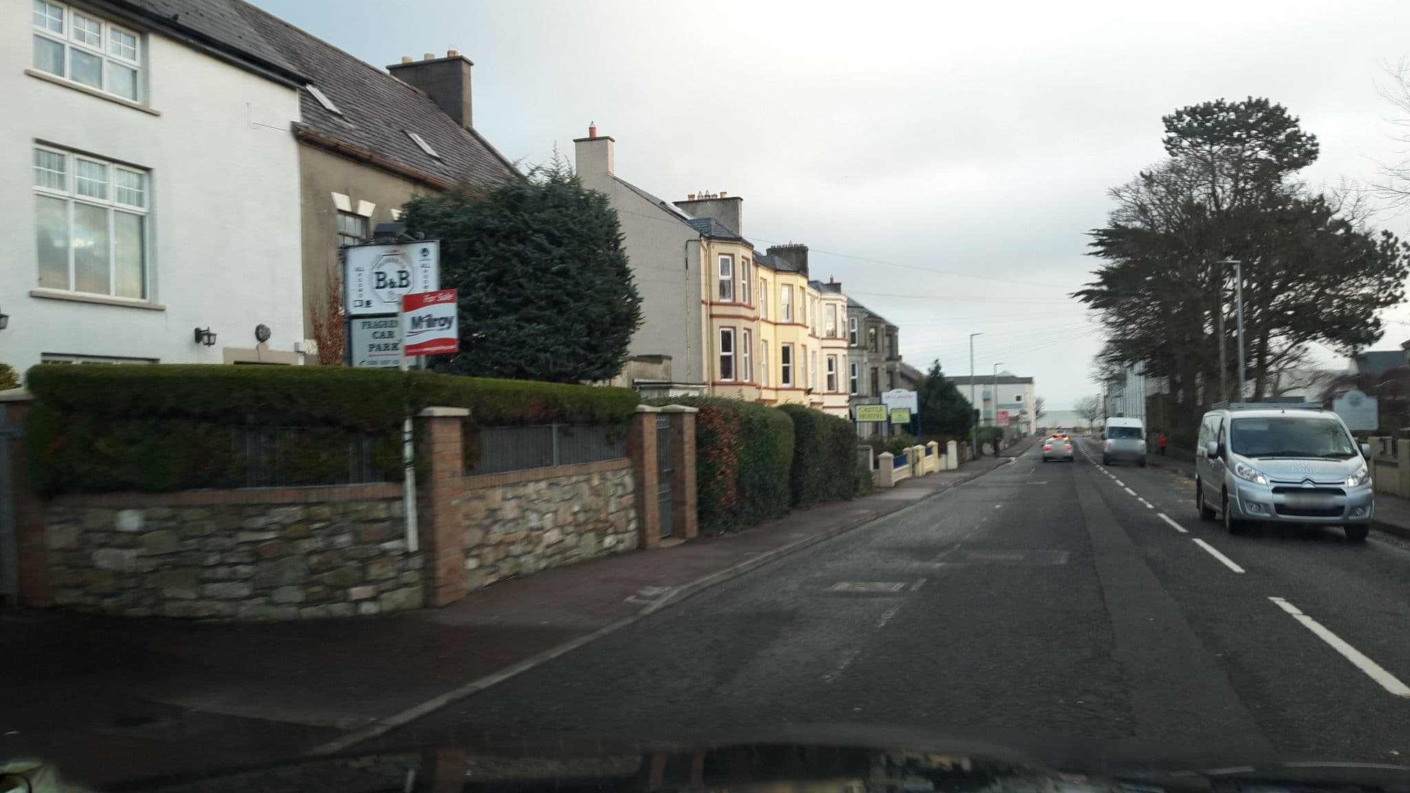 Street view near Fragrens, Ballycastle — © debigc (CC BY-SA · Mapillary)