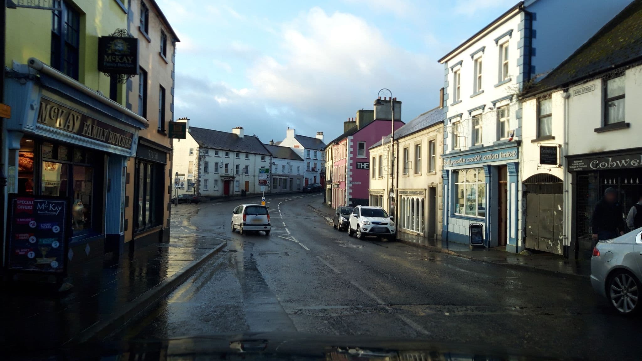 Street view near Spacious and Bright Town Centre Apartment, Ballycastle — © debigc (CC BY-SA · Mapillary)