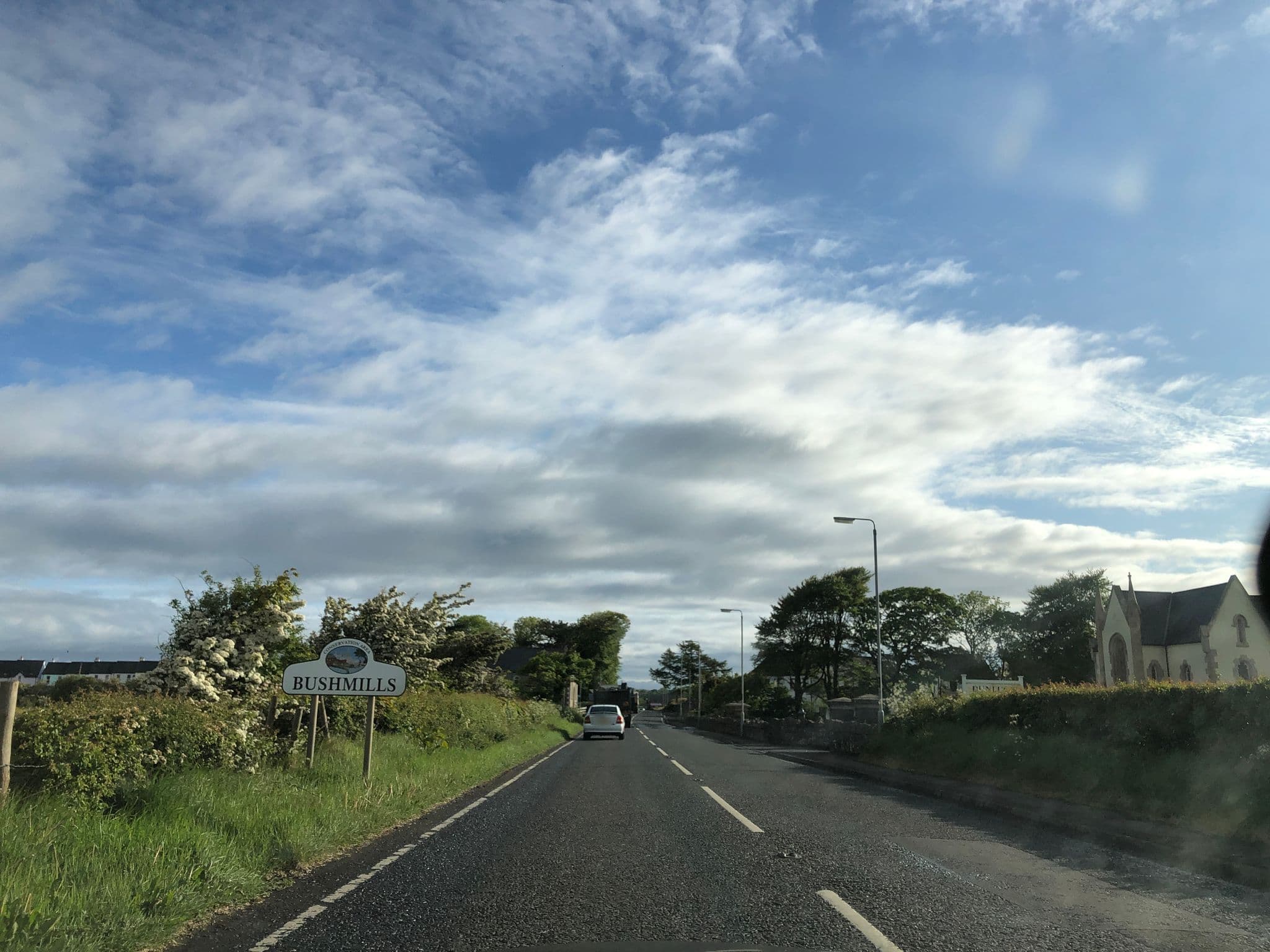 Street view near Walkmill Holiday Cottages, Bushmills — © laye (CC BY-SA · Mapillary)