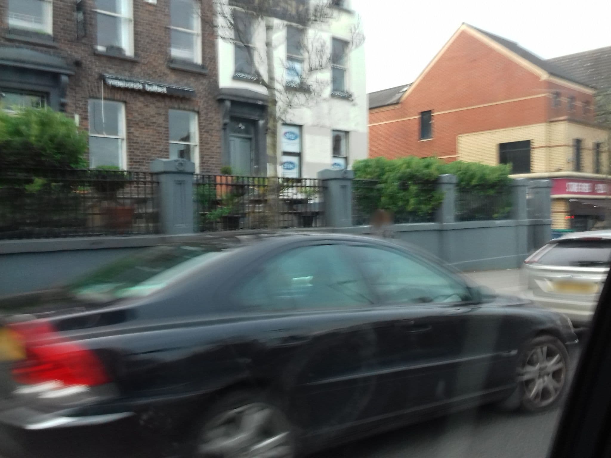 Street view near Vagabonds, Belfast — © debigc (CC BY-SA · Mapillary)