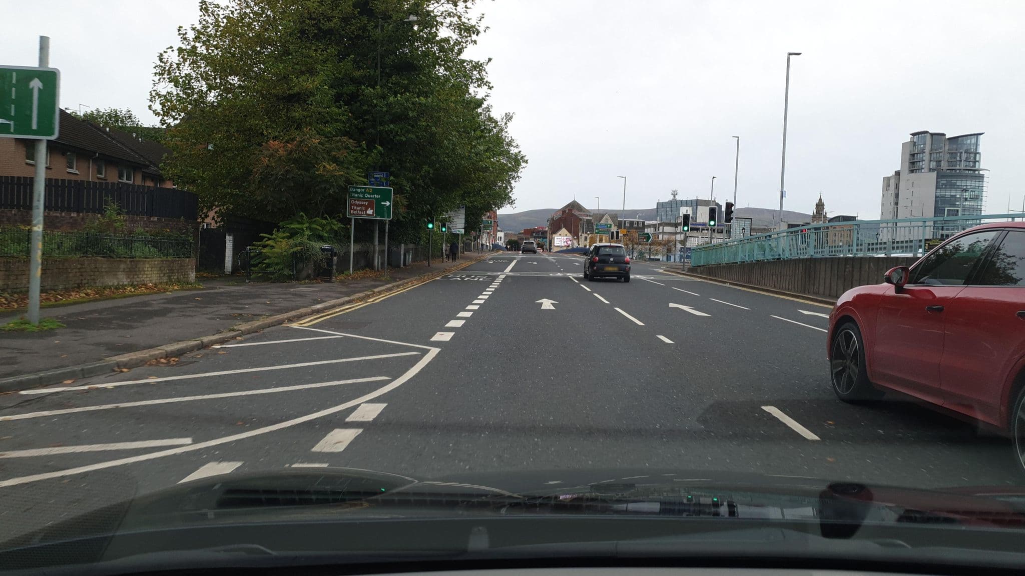 Street view near Bridge End 1 AirBnB, Belfast — © yannakis (CC BY-SA · Mapillary)