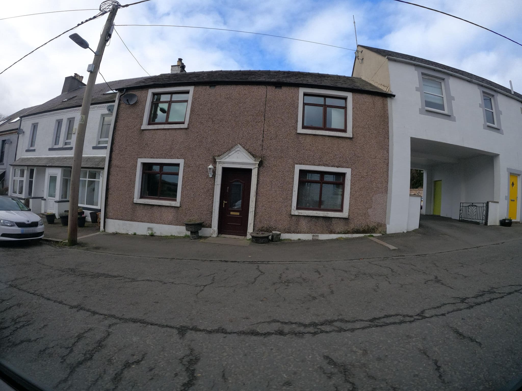 Street view near Porridge House (B&B), Castle Douglas — © hobgoblin (CC BY-SA · Mapillary)