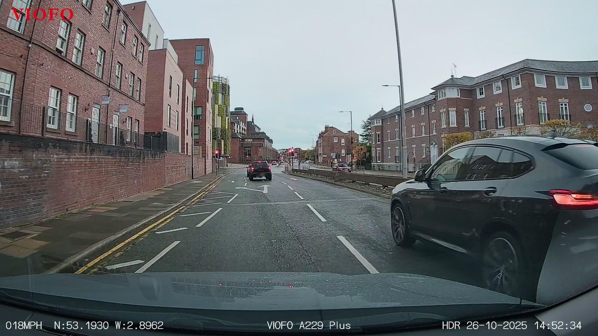 Street view near The Roman Gathering, Chester — © RyanBush (CC BY-SA · Mapillary)