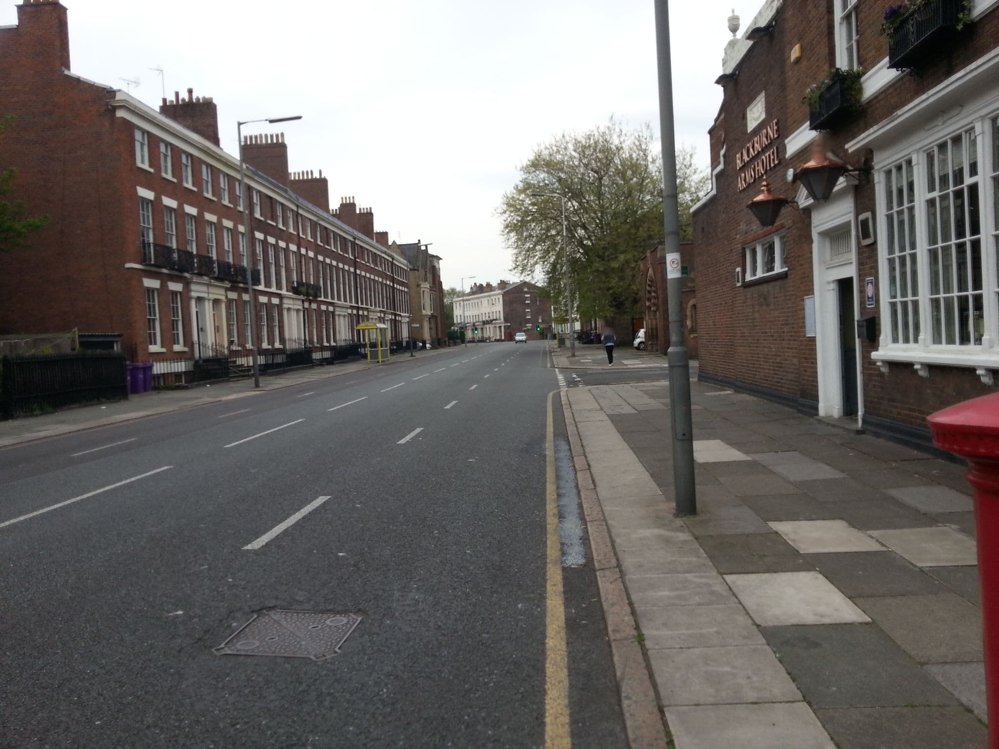 Street view near Blackburne Arms Hotel, Toxteth — © thingomy (CC BY-SA · Mapillary)