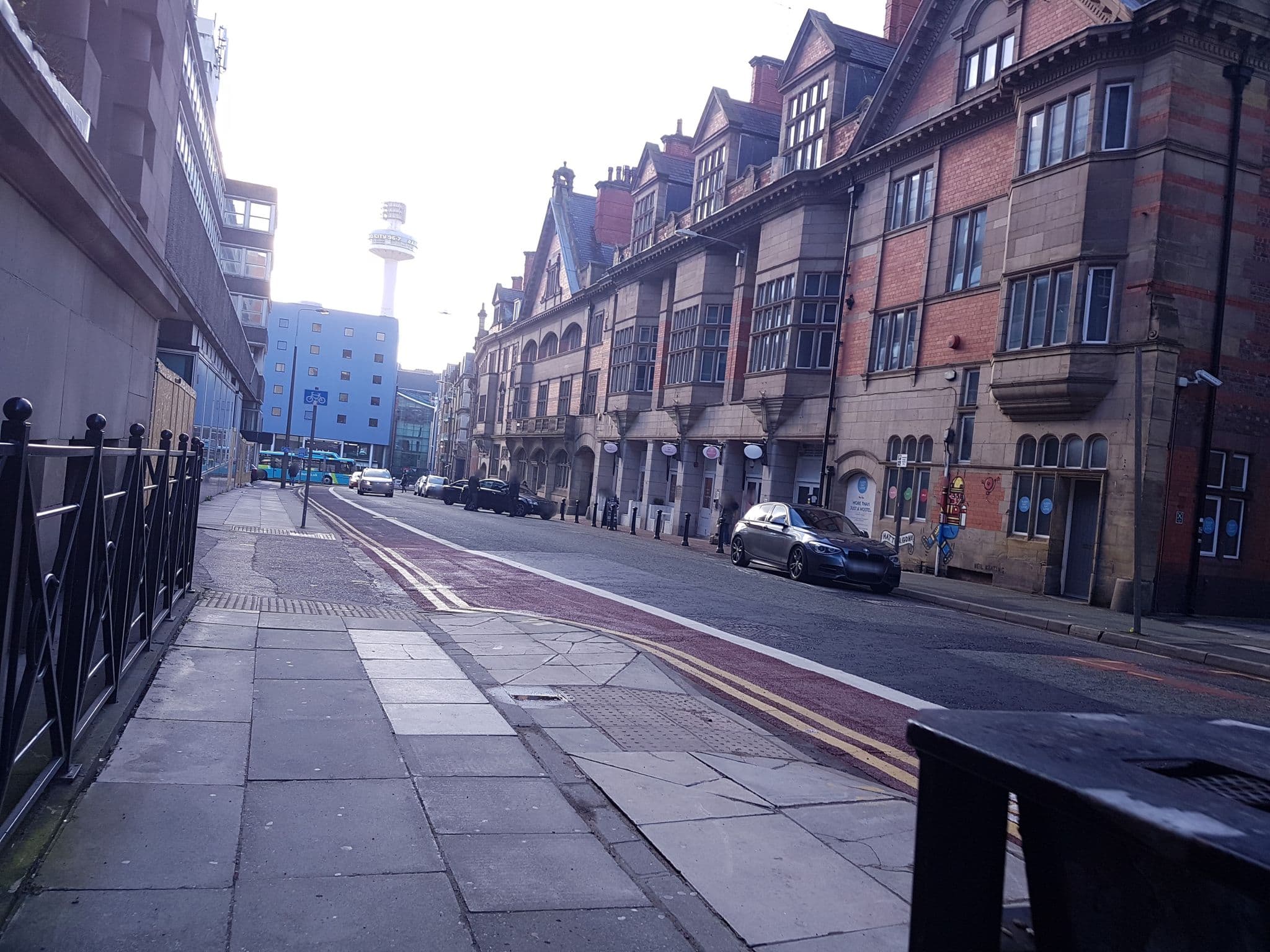 Street view near PS Liverpool, Liverpool — © cyclestreets (CC BY-SA · Mapillary)