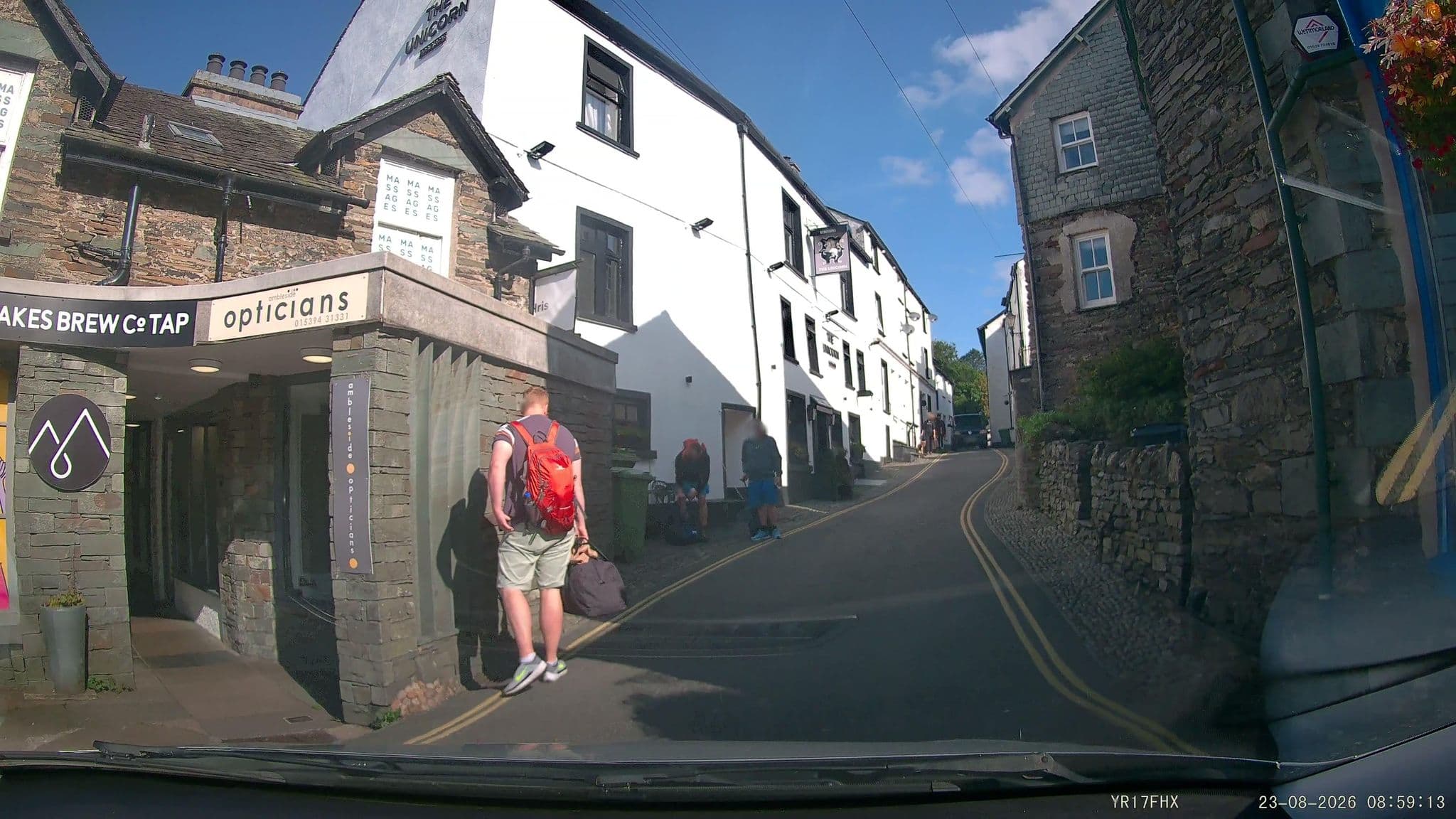 Street view near The Unicorn Inn, Ambleside — © aidan573 (CC BY-SA · Mapillary)