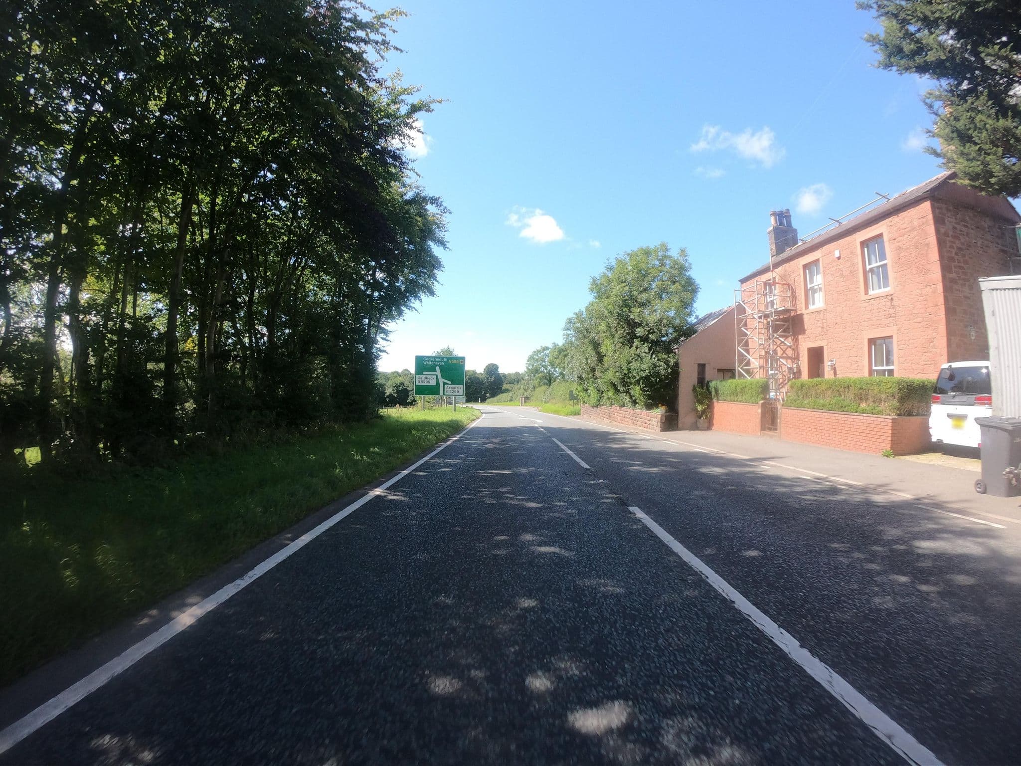 Street view near Appletree House, Aspatria — © joostjakob (CC BY-SA · Mapillary)