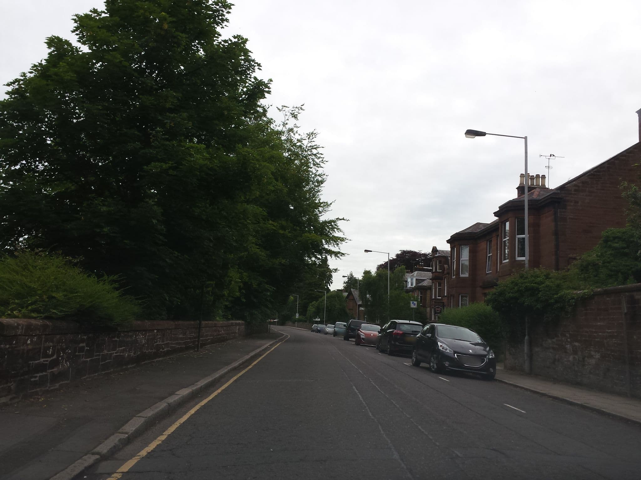 Street view near Langlands Bed & Breakfast, Dumfries — © rudolfmayer (CC BY-SA · Mapillary)