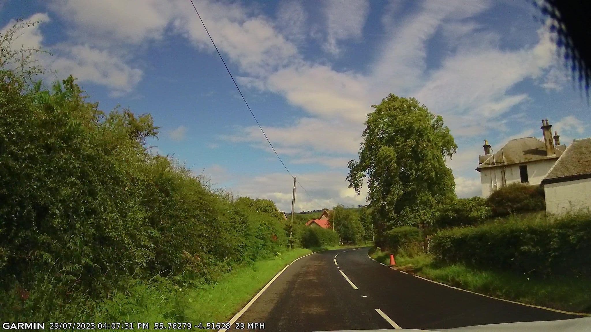 Street view near The Hillock, Dunlop — © gmc (CC BY-SA · Mapillary)