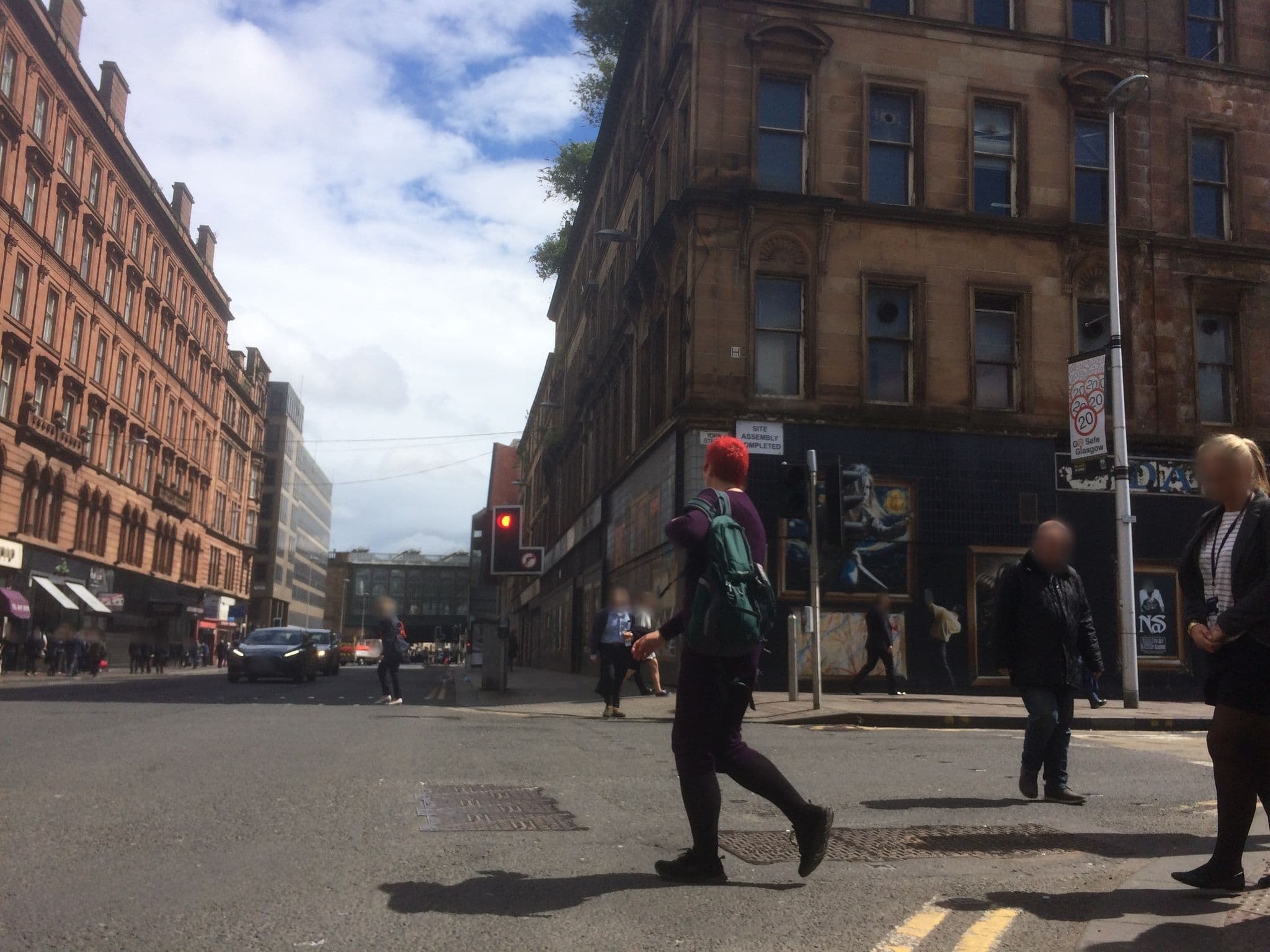 Street view near Upstreet City Hotel, Glasgow — © gmc (CC BY-SA · Mapillary)
