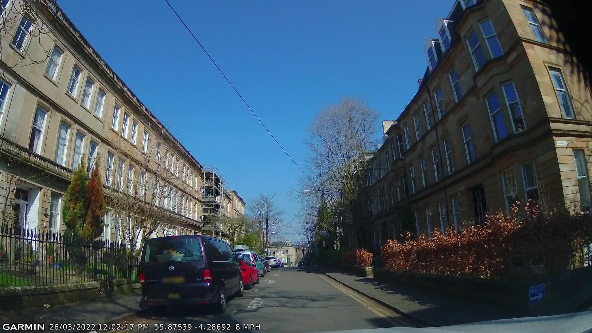 Street view near Bunkum Backpackers, Glasgow — © gmc (CC BY-SA · Mapillary)