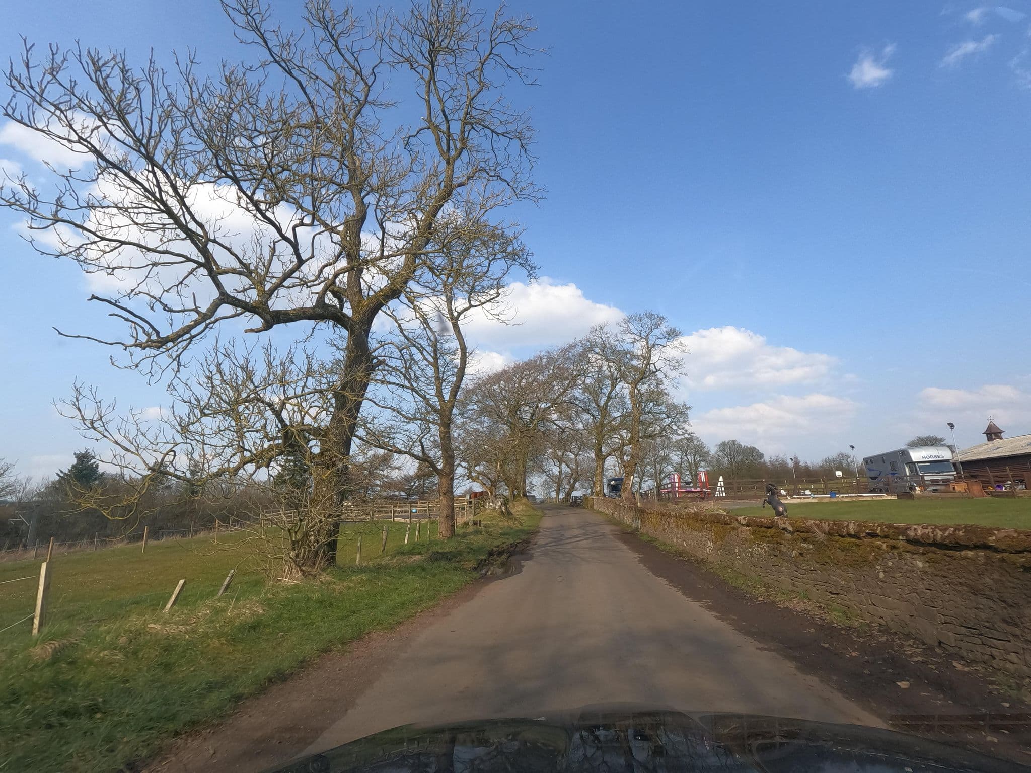 Street view near Ampherlaw Farmhouse, Carnwath — © floatingboater (CC BY-SA · Mapillary)