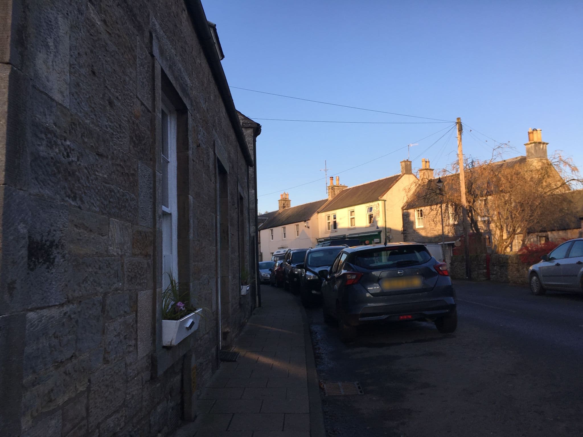 Street view near Drochil Castle Farmhouse, West Linton — © ccbb7766 (CC BY-SA · Mapillary)