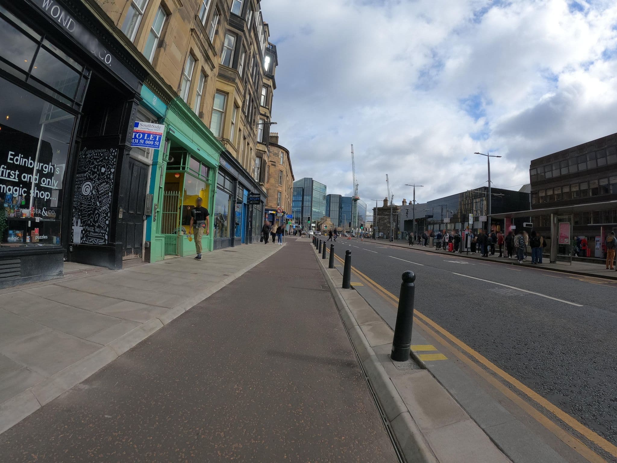 Street view near Chalmers Leisure, Edinburgh — © hobgoblin (CC BY-SA · Mapillary)