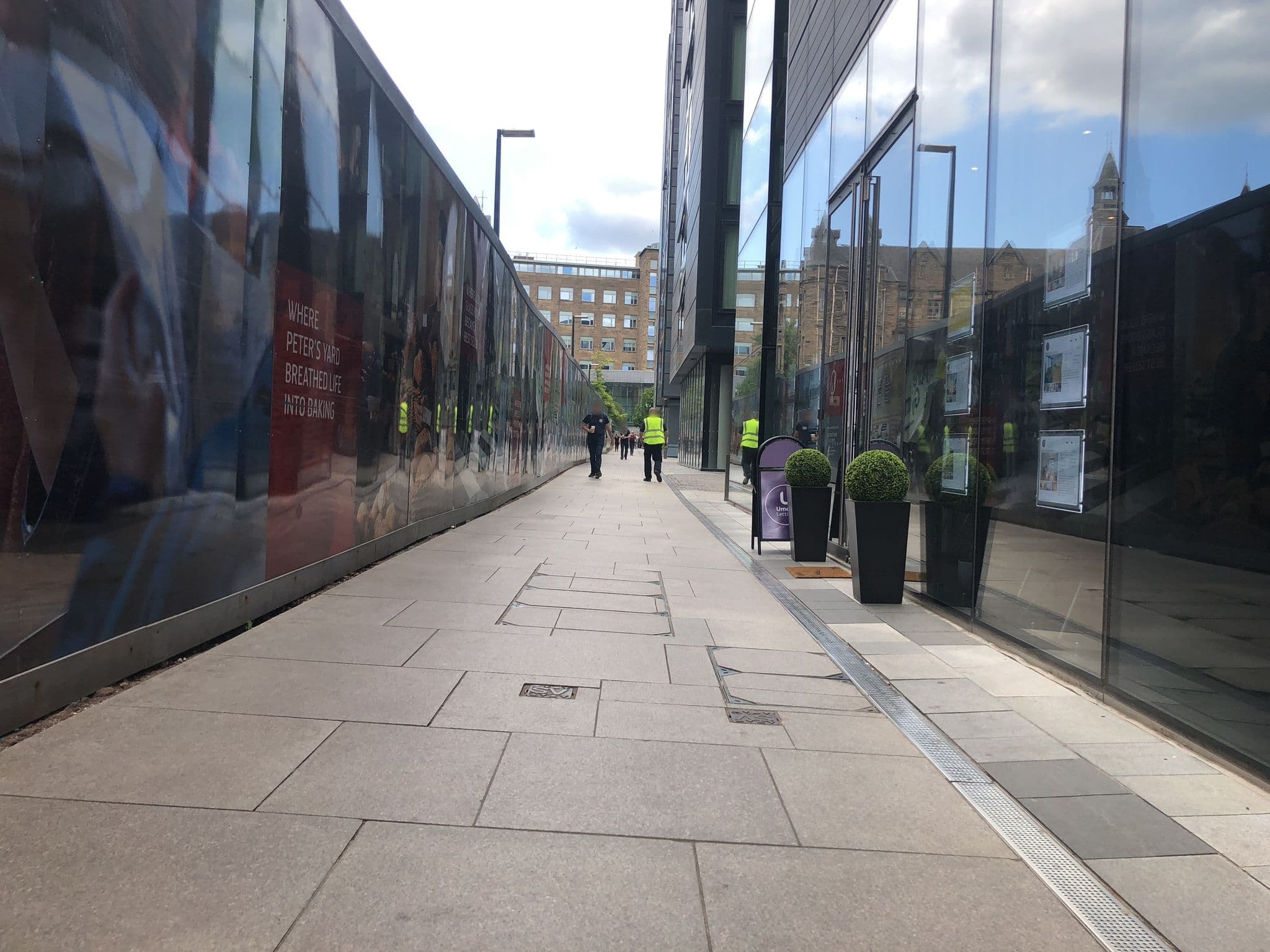Street view near Thistle Residence - Quartermile Apartments, Edinburgh — © drnoble (CC BY-SA · Mapillary)