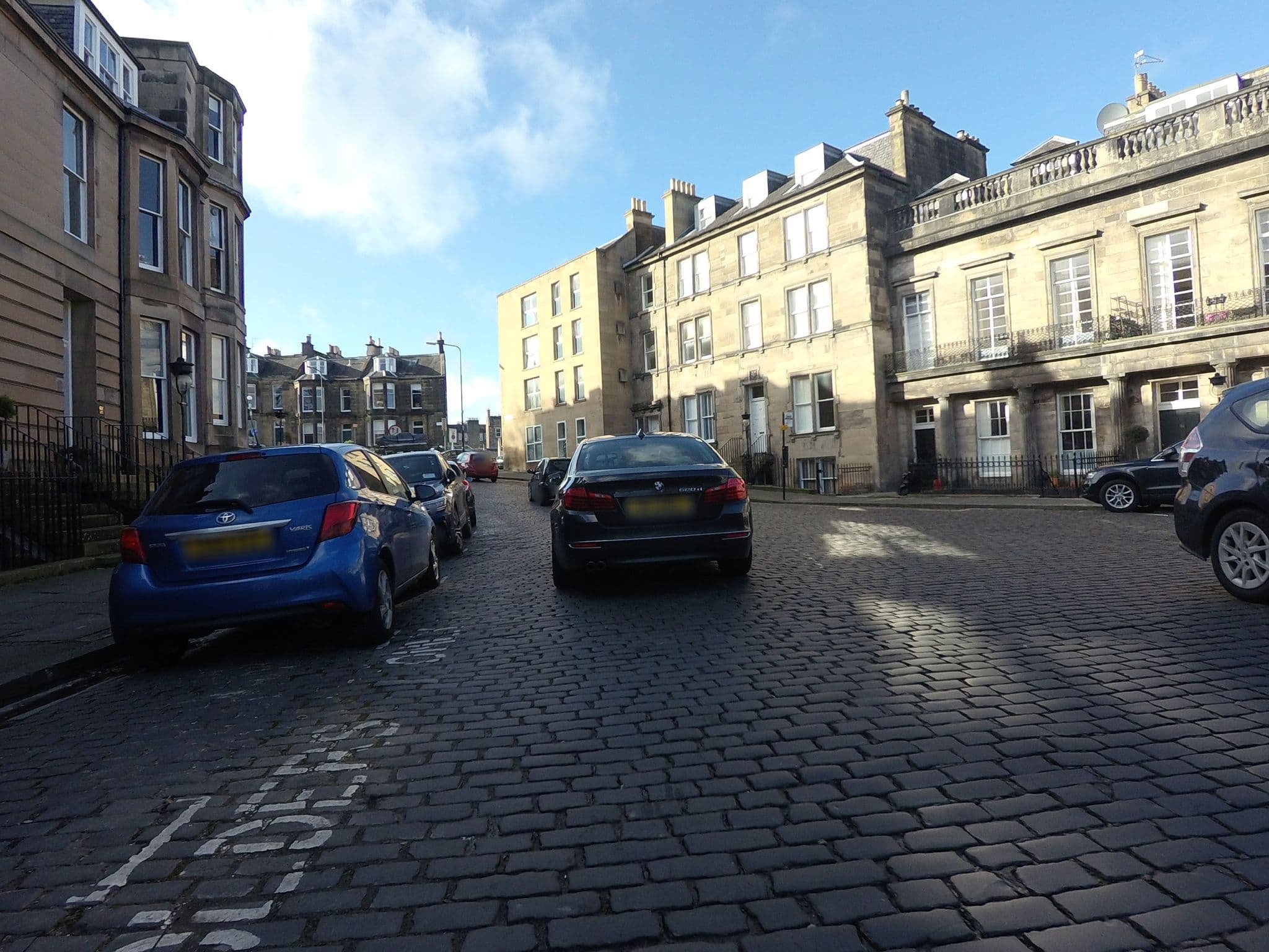 Street view near St Bernard's Guesthouse, Edinburgh — © hobgoblin (CC BY-SA · Mapillary)