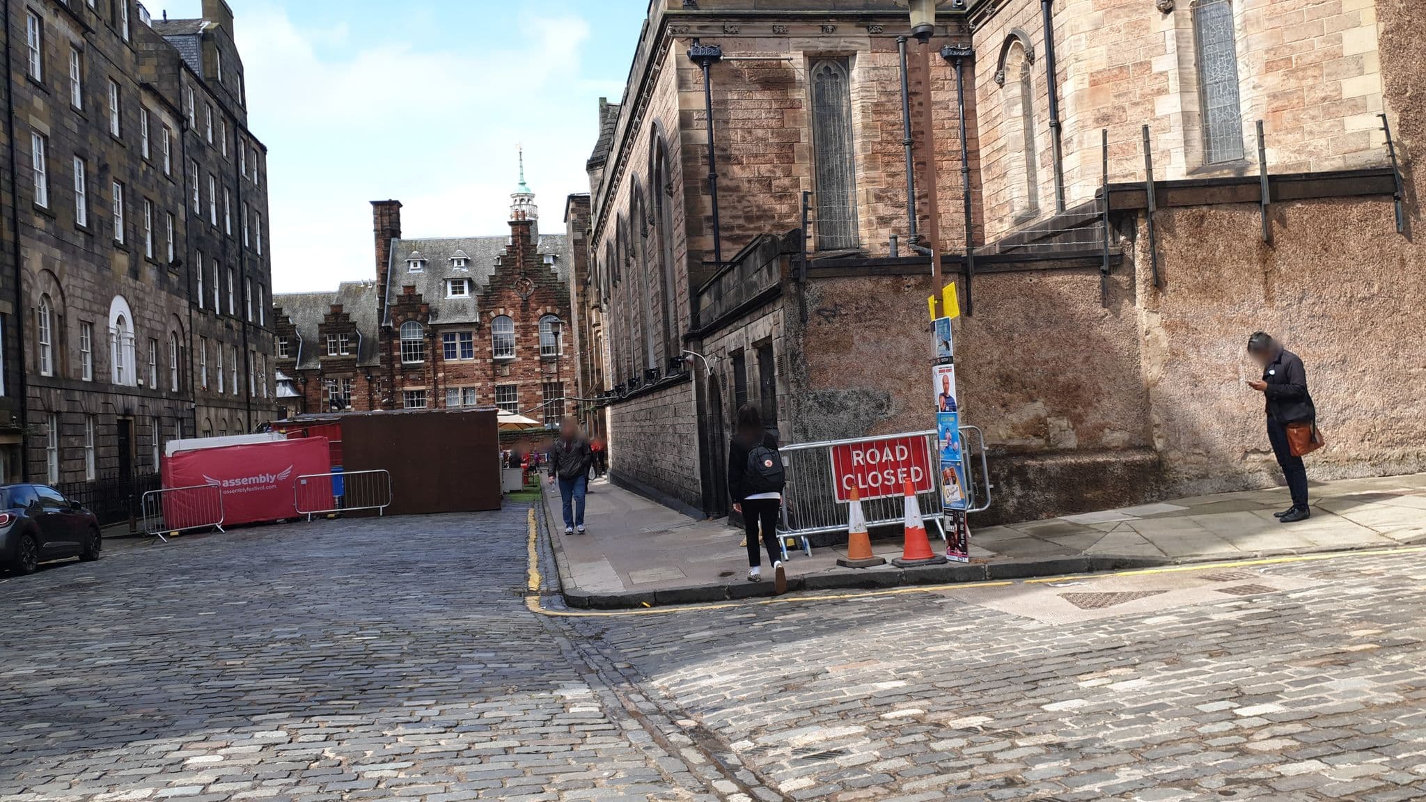 Street view near Nicolson Apartments, Edinburgh — © jamesks (CC BY-SA · Mapillary)