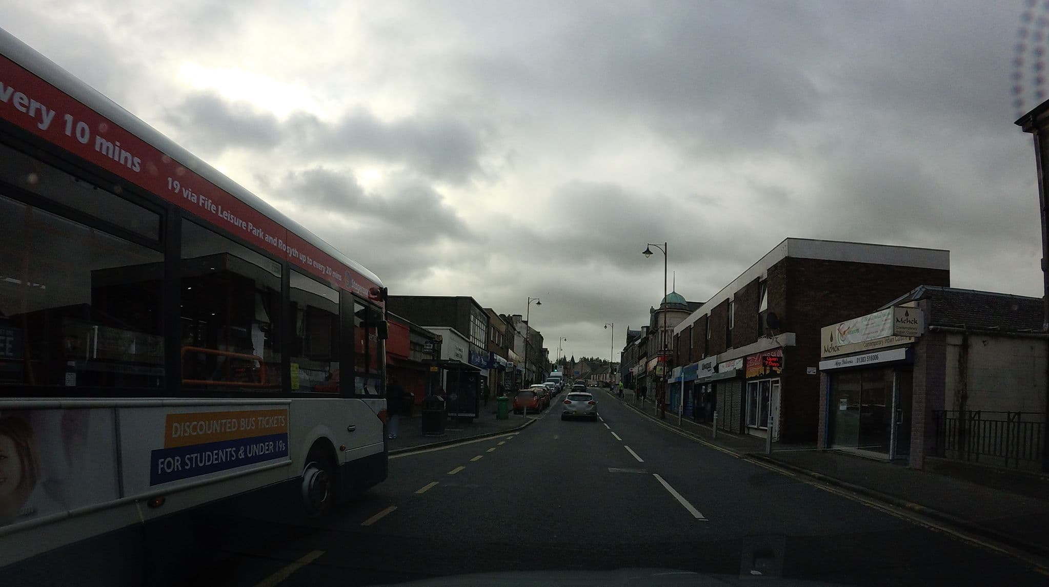 Street view near The Bruce Hotel, Cowdenbeath — © hobgoblin (CC BY-SA · Mapillary)
