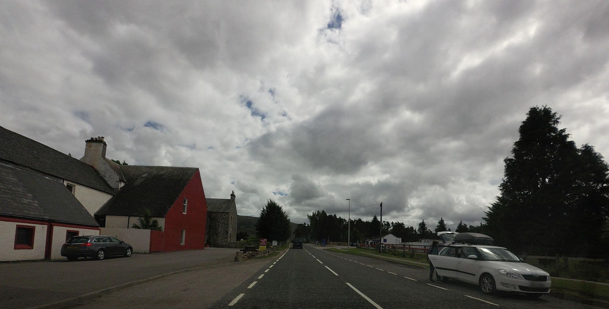 Street view near The Inn at Loch Bricht, Newtonmore — © hobgoblin (CC BY-SA · Mapillary)