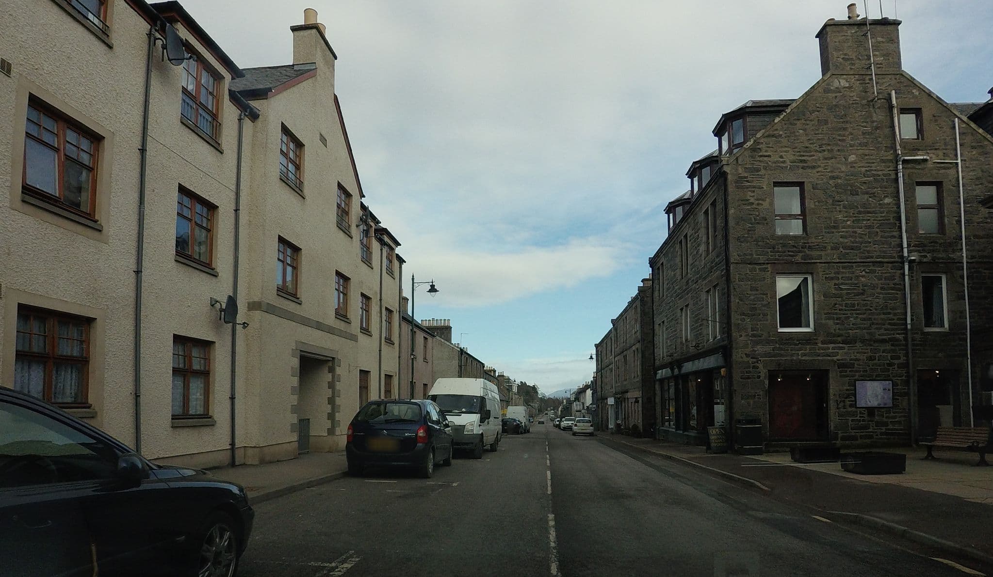 Street view near Failte Bhlath, Kingussie — © hobgoblin (CC BY-SA · Mapillary)