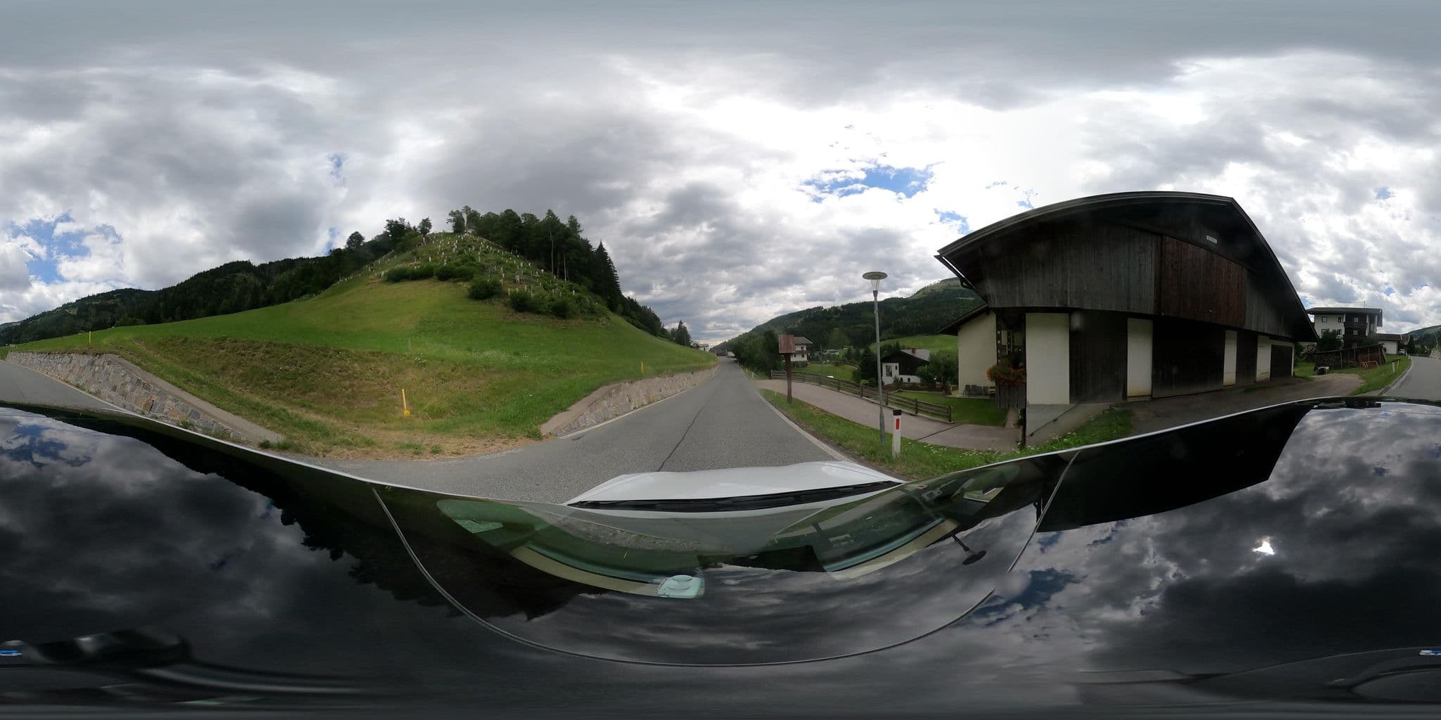 Street view near Bauernhof Ferienwohnungen Strieder, Tristach — © peterleth (CC BY-SA · Mapillary)