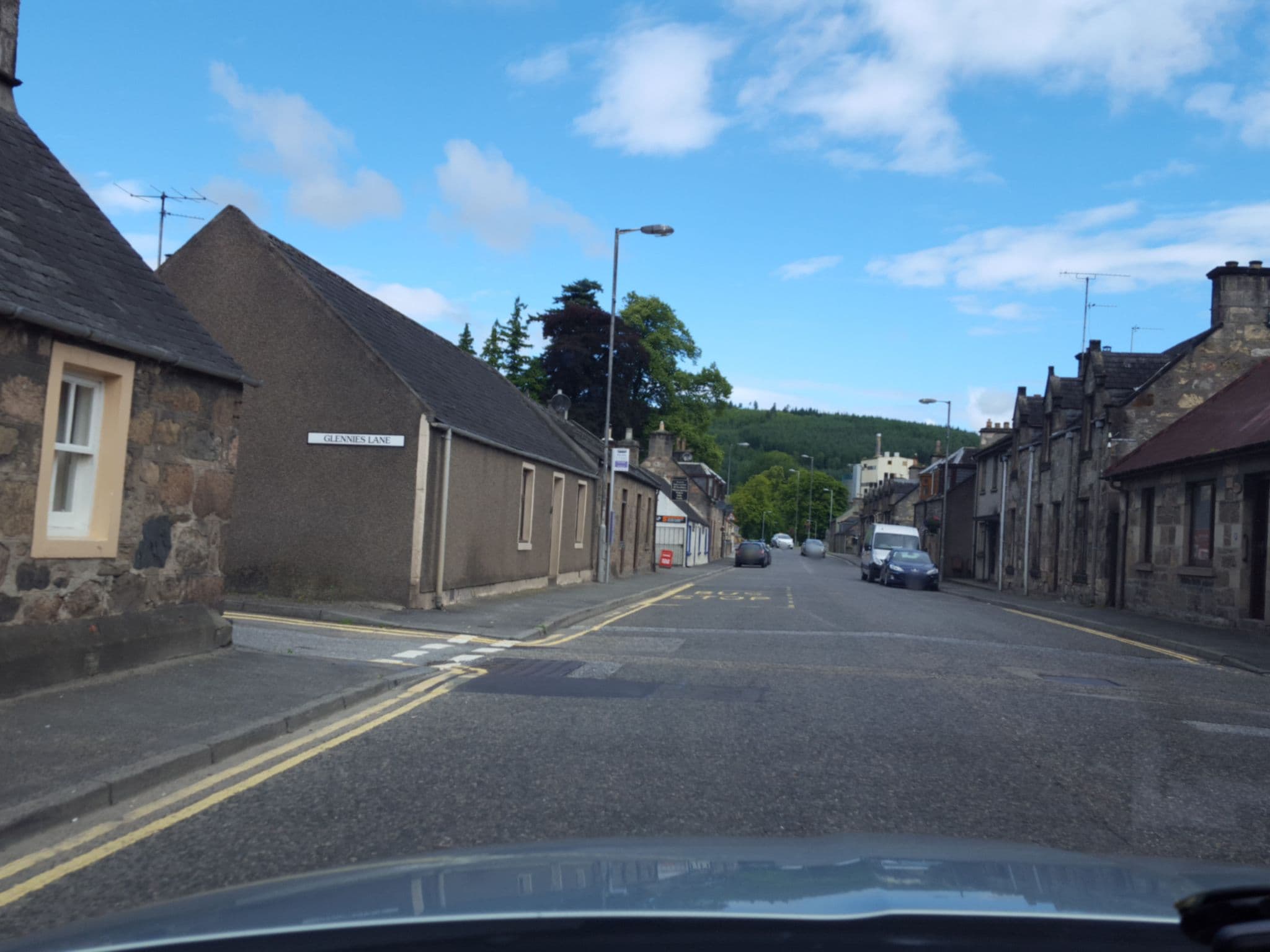Street view near The Ben Aigen Hotel Aberlour, Rothes — © hobgoblin (CC BY-SA · Mapillary)