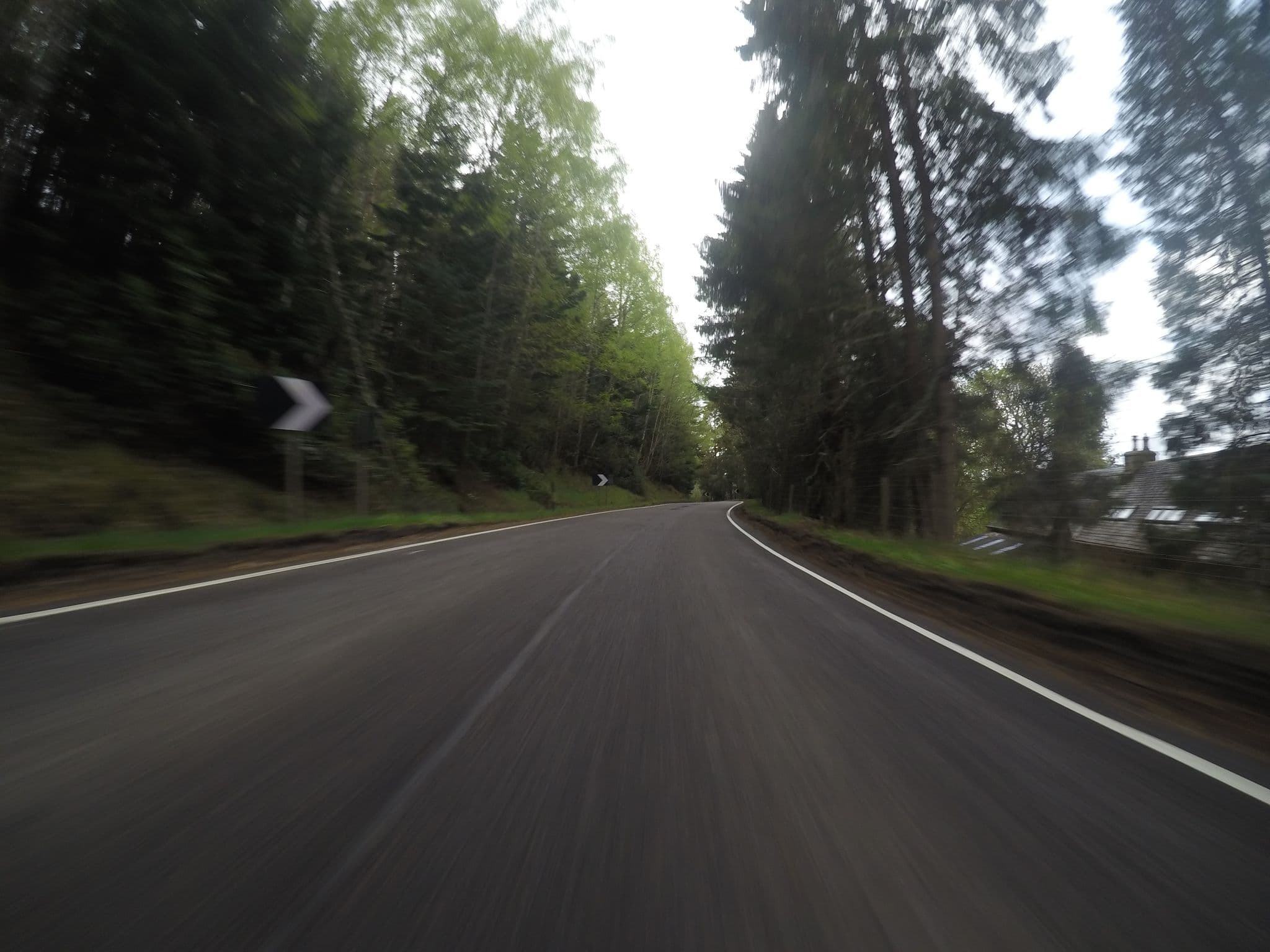 Street view near Strathmashie House, Newtonmore — © chrisbeddow (CC BY-SA · Mapillary)