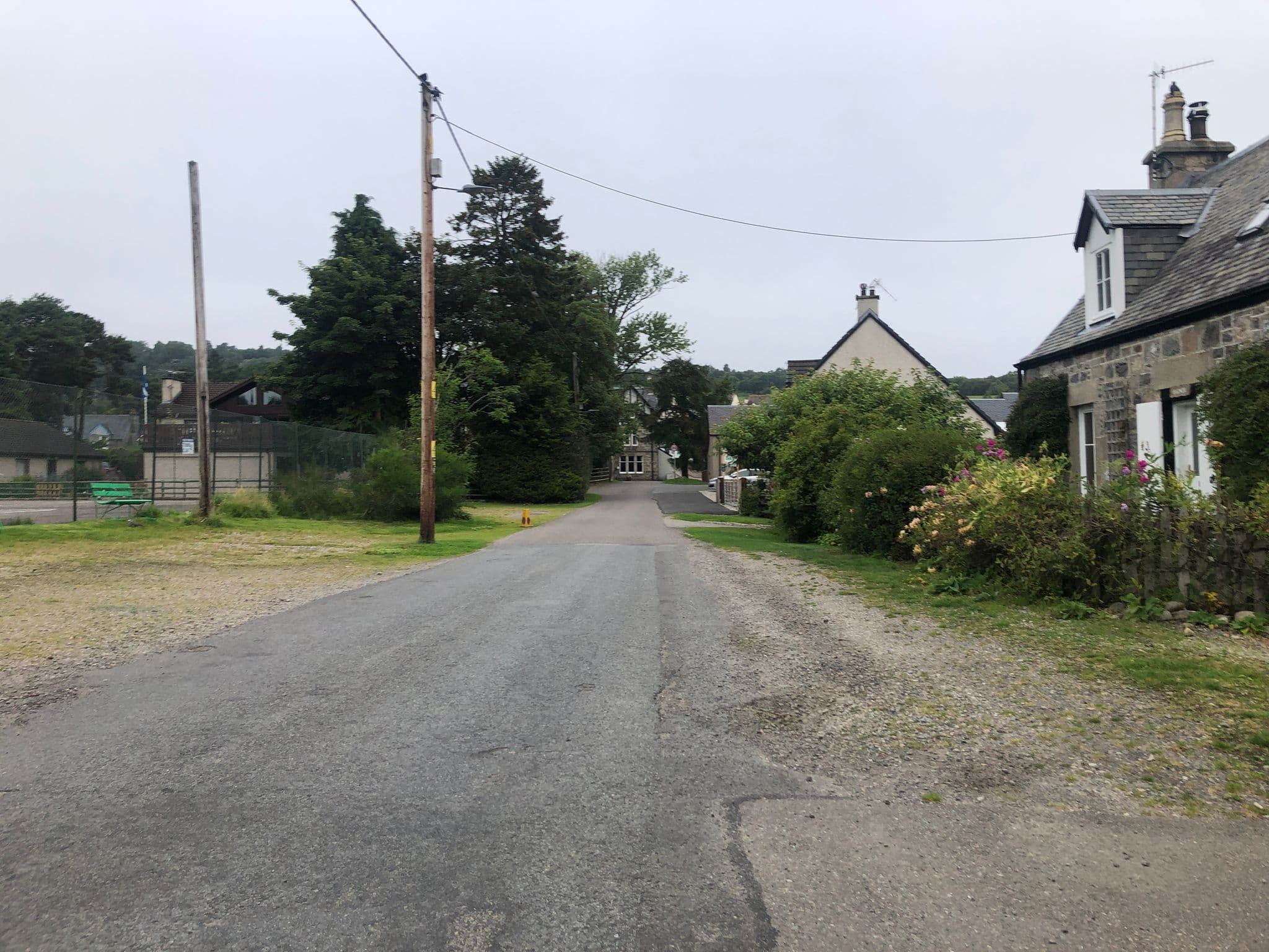 Street view near Dullatur Self Catering, Newtonmore — © drnoble (CC BY-SA · Mapillary)