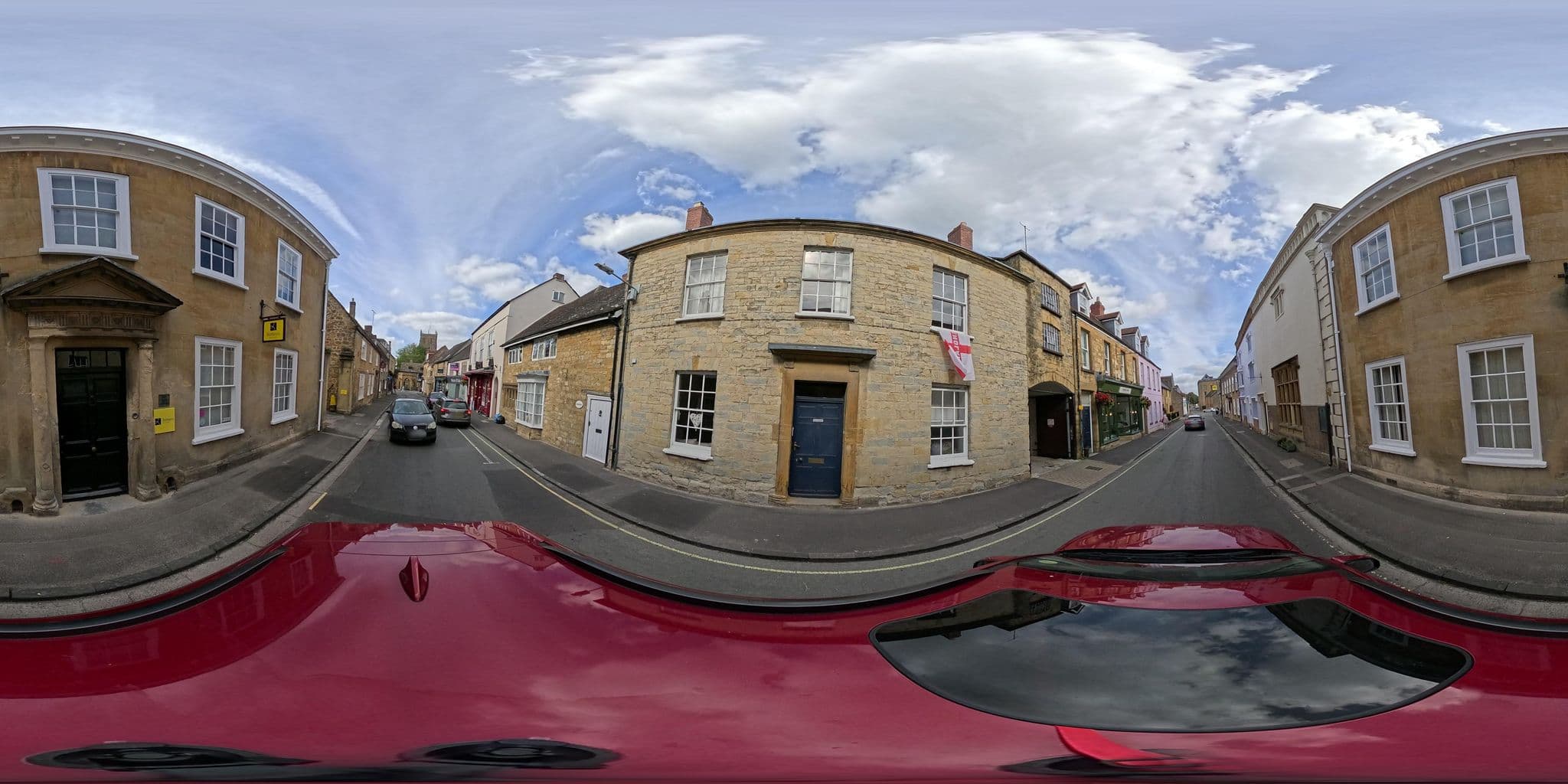 Street view near Sherborne Cottages & Apartments, Sherborne — © southglos (CC BY-SA · Mapillary)
