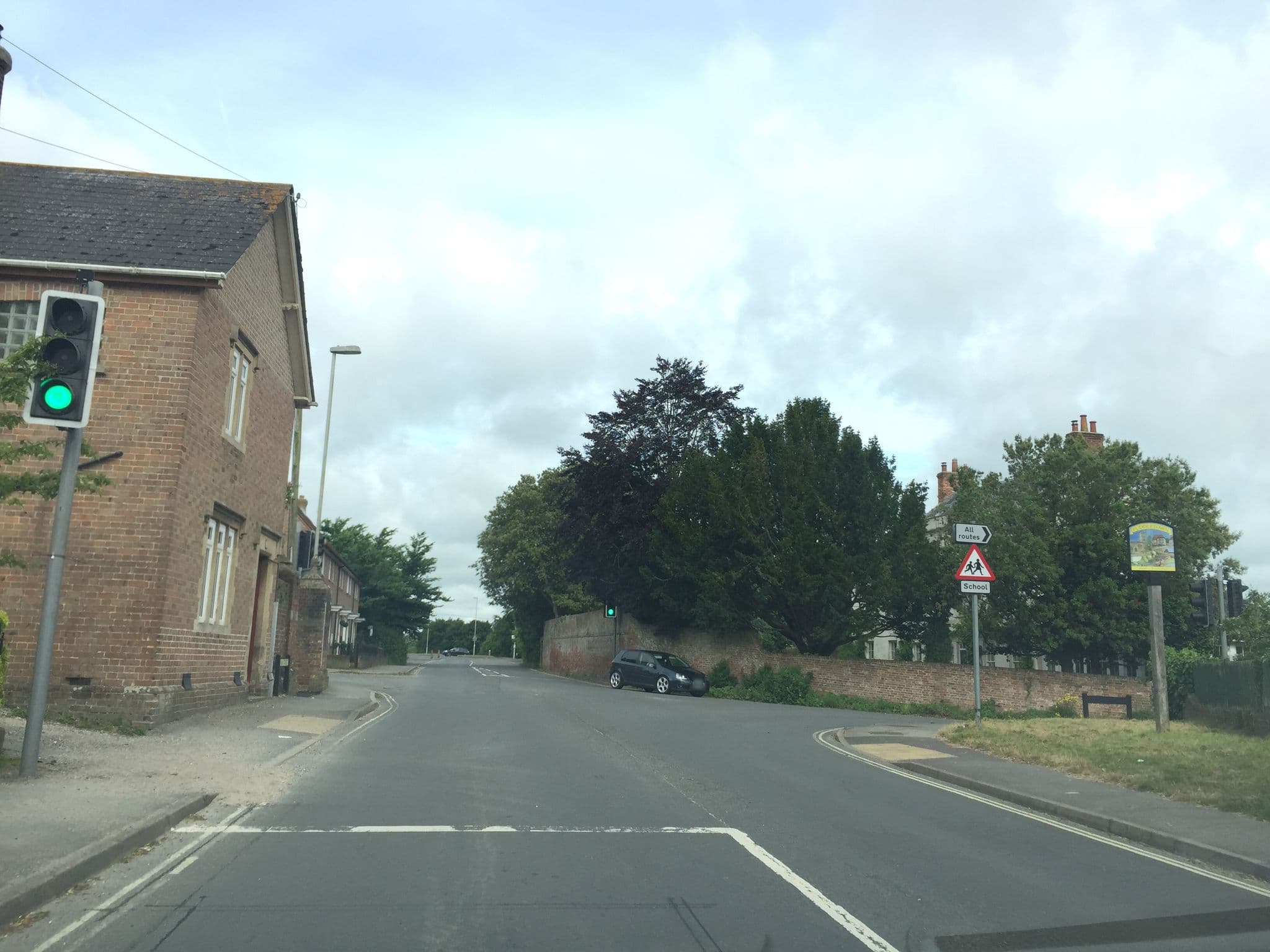 Street view near Weatherbury Cottages, Puddletown — © essexboy (CC BY-SA · Mapillary)