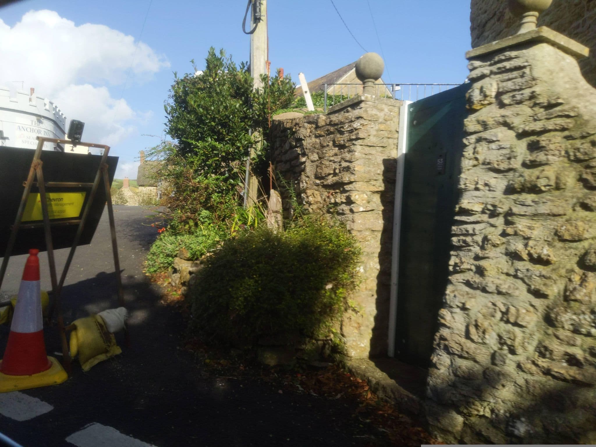Street view near Vine Cottage, West Bay — © WaggyDog (CC BY-SA · Mapillary)