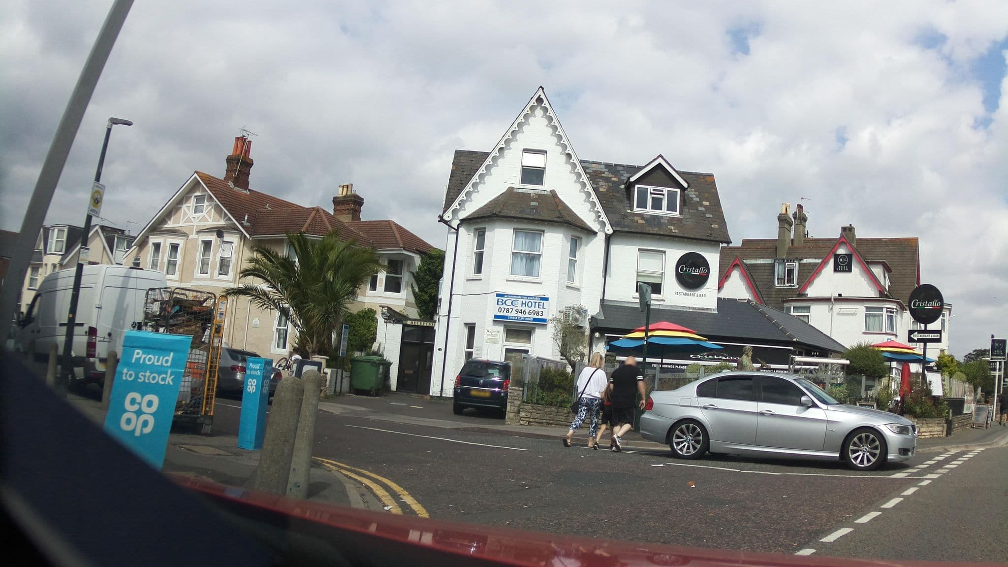 Street view near Compass Hotel, Bournemouth — © southglos (CC BY-SA · Mapillary)